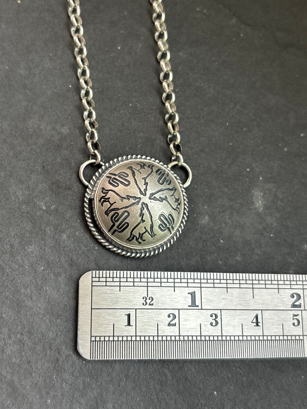 Desert Howl Ponca Half Shell Necklace