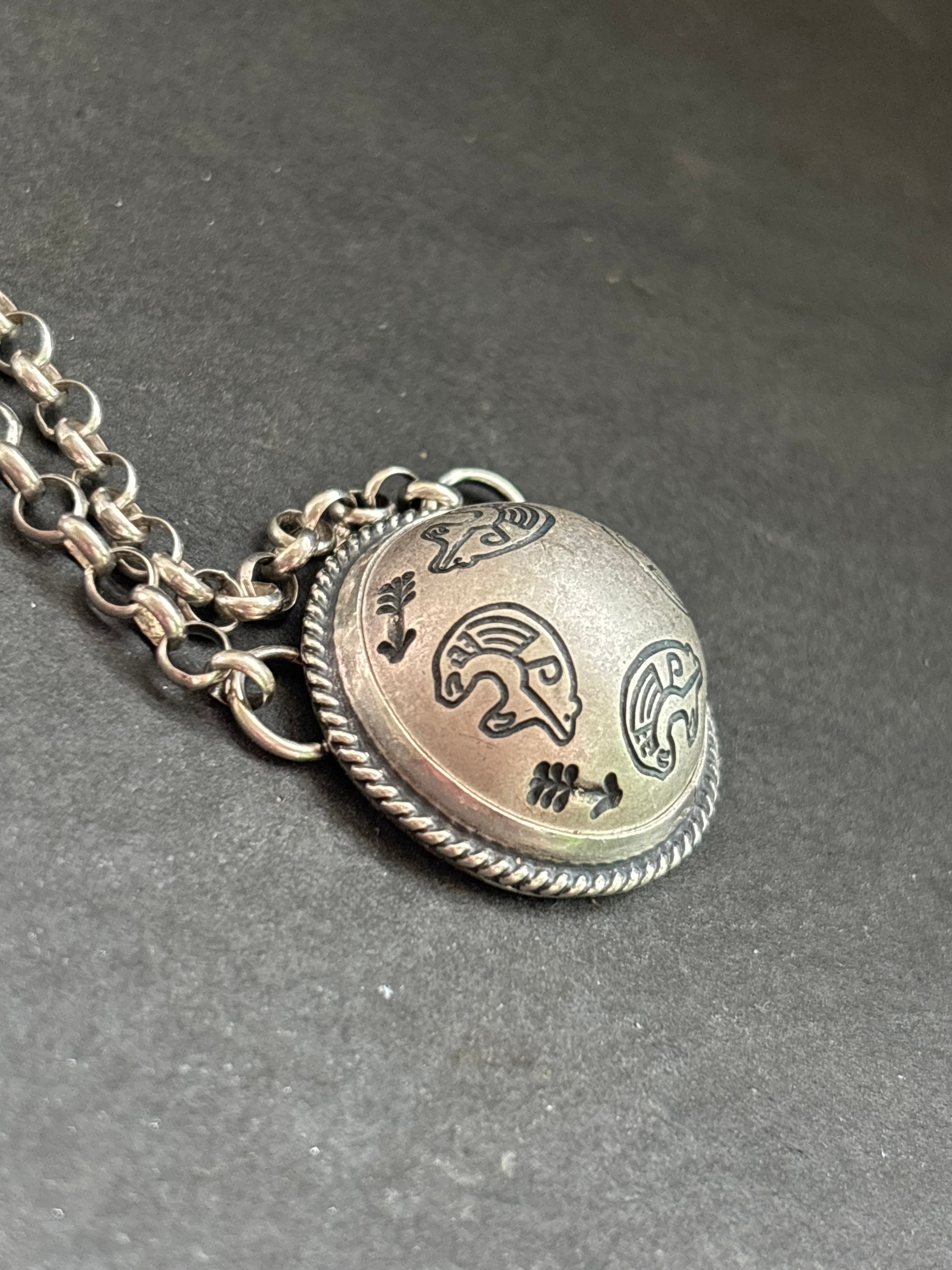 Guided By The Heart Ponca Half Shell Necklace