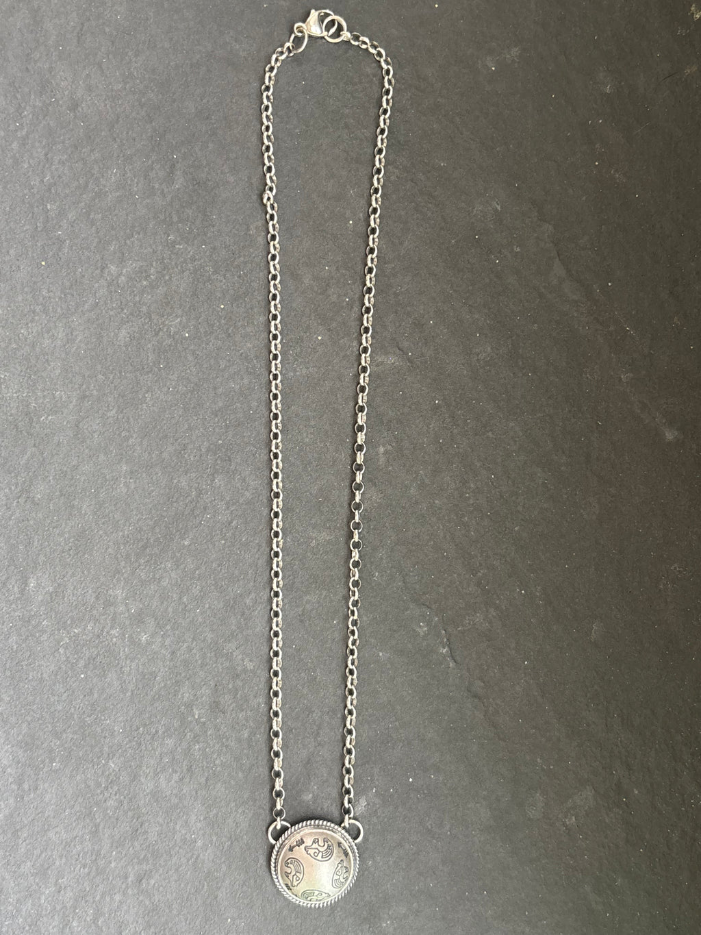 Guided By The Heart Ponca Half Shell Necklace