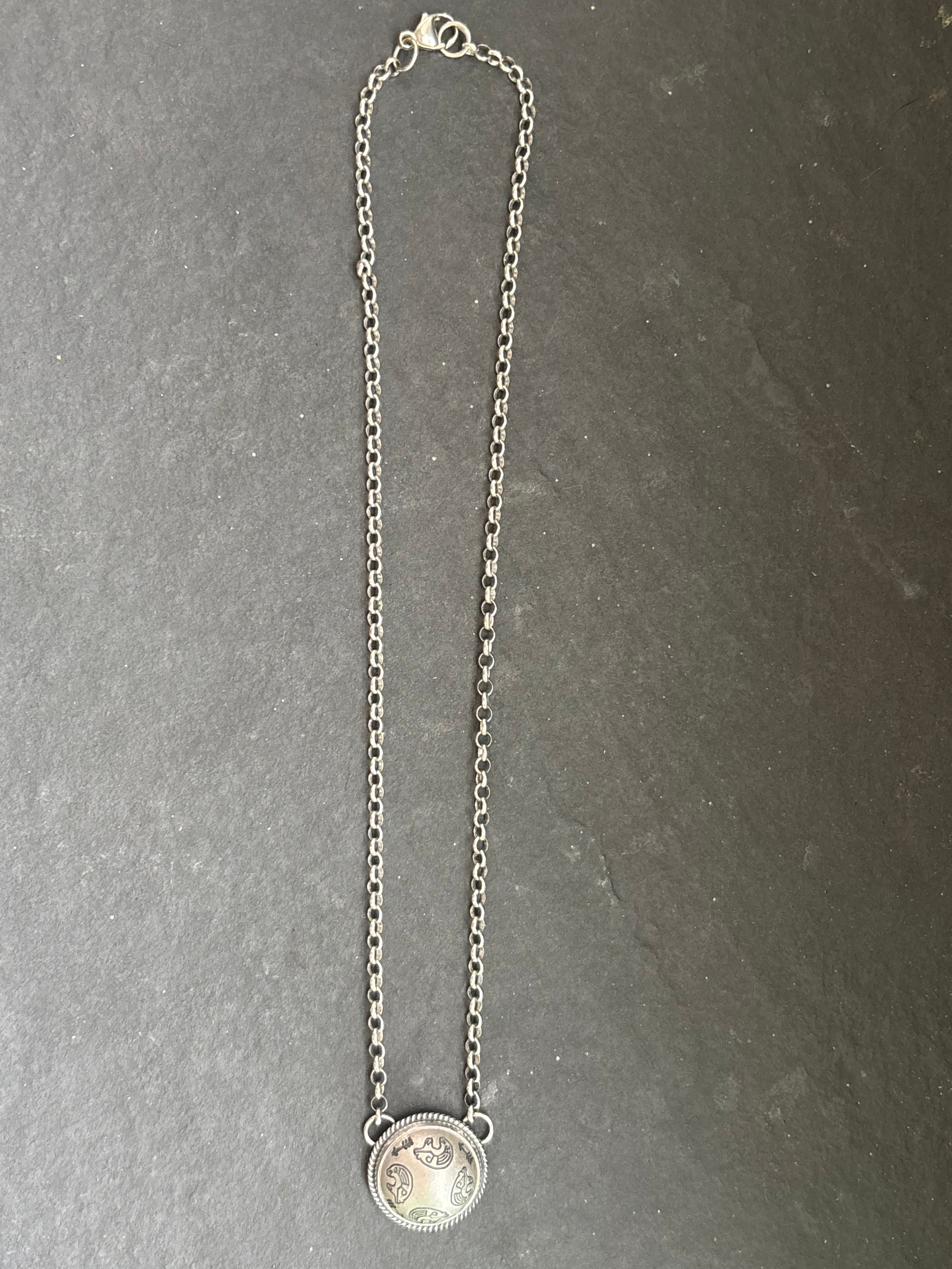 Guided By The Heart Ponca Half Shell Necklace