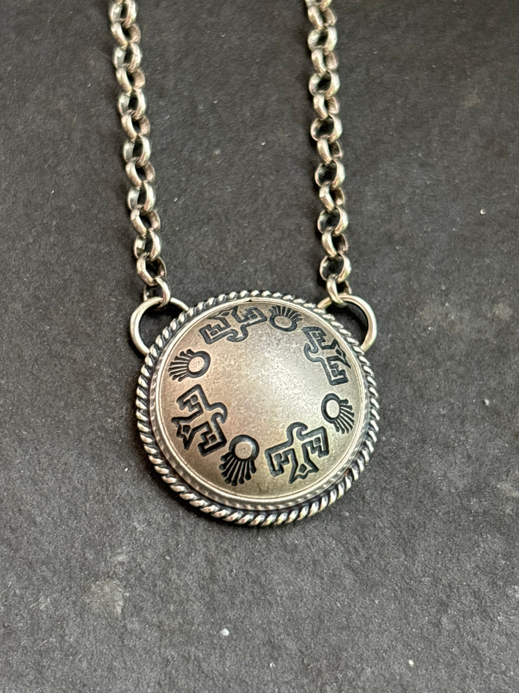 Wings of Protection Ponca Half Shell Necklace