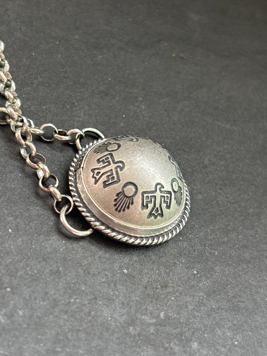 Wings of Protection Ponca Half Shell Necklace