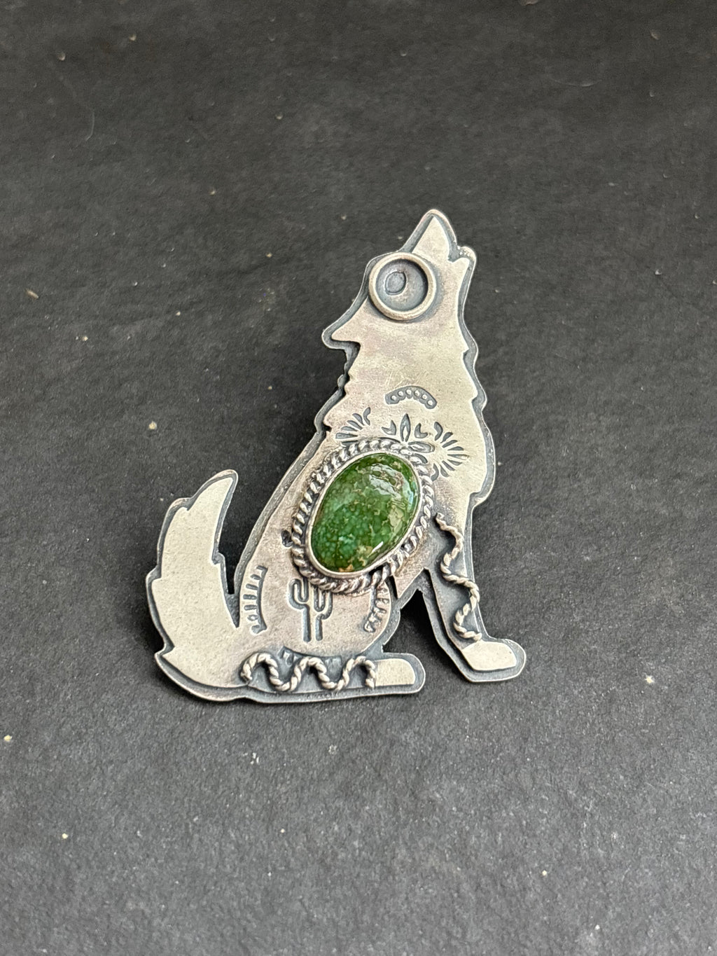 Sonoran Gold Into The Wild Wolf Pendant