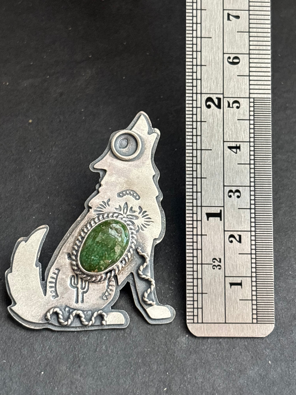 Sonoran Gold Into The Wild Wolf Pendant