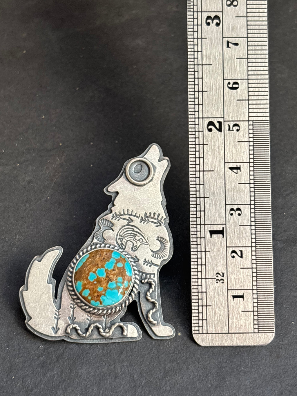 Mine #8 Into The Wild Wolf Pendant