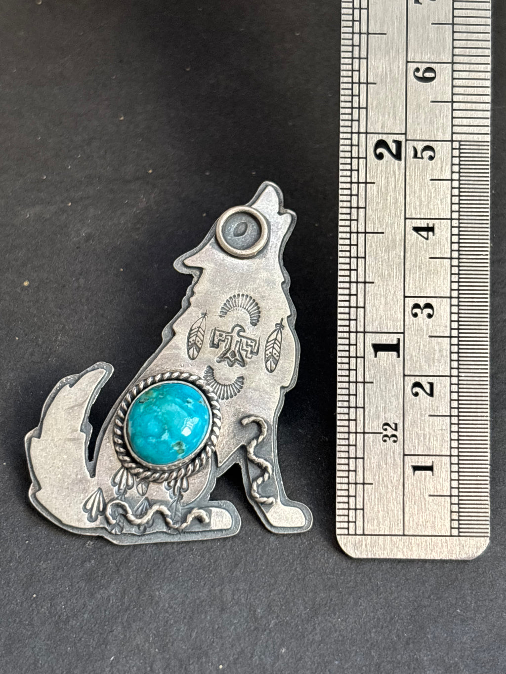 Bluebird Into The Wild Wolf Pendant