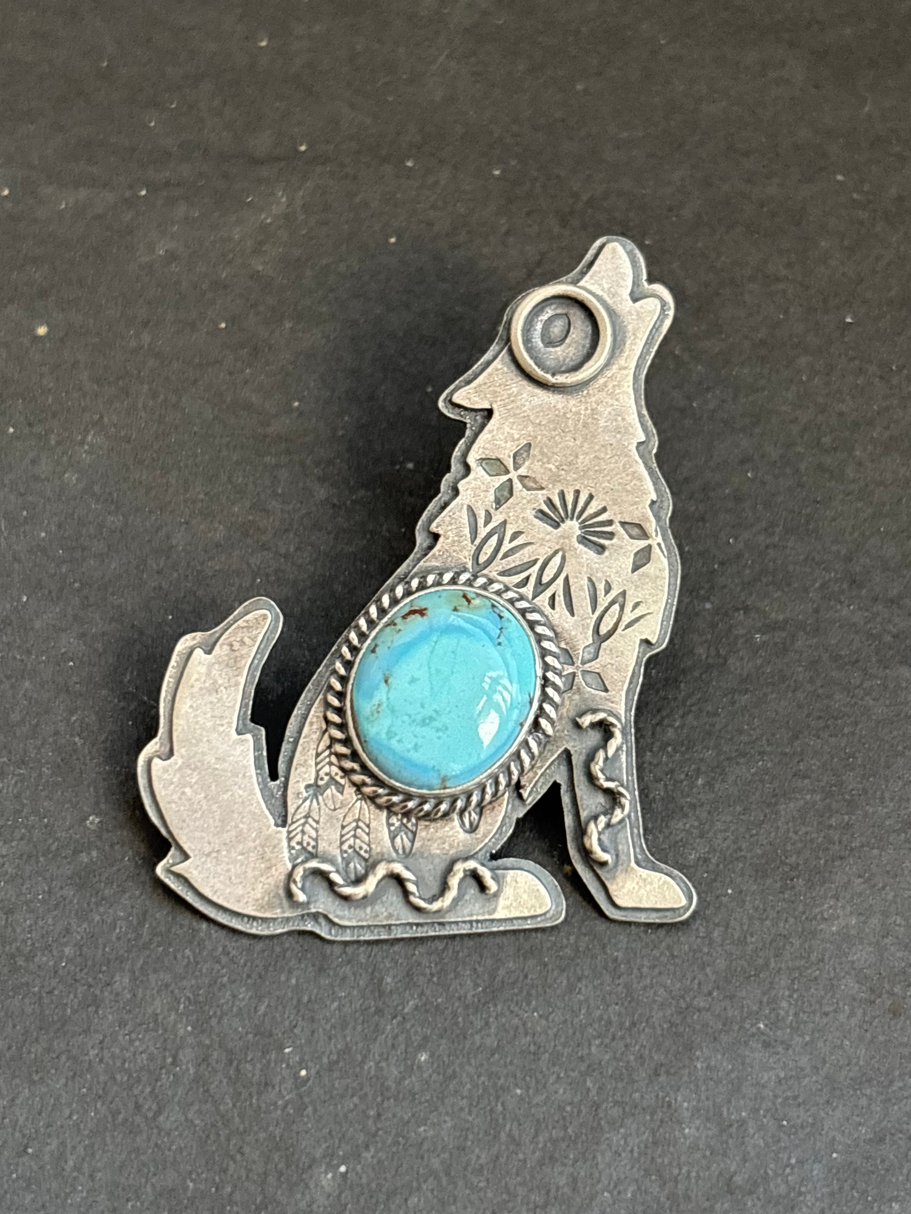 Golden Hill Into The Wild Wolf Pendant