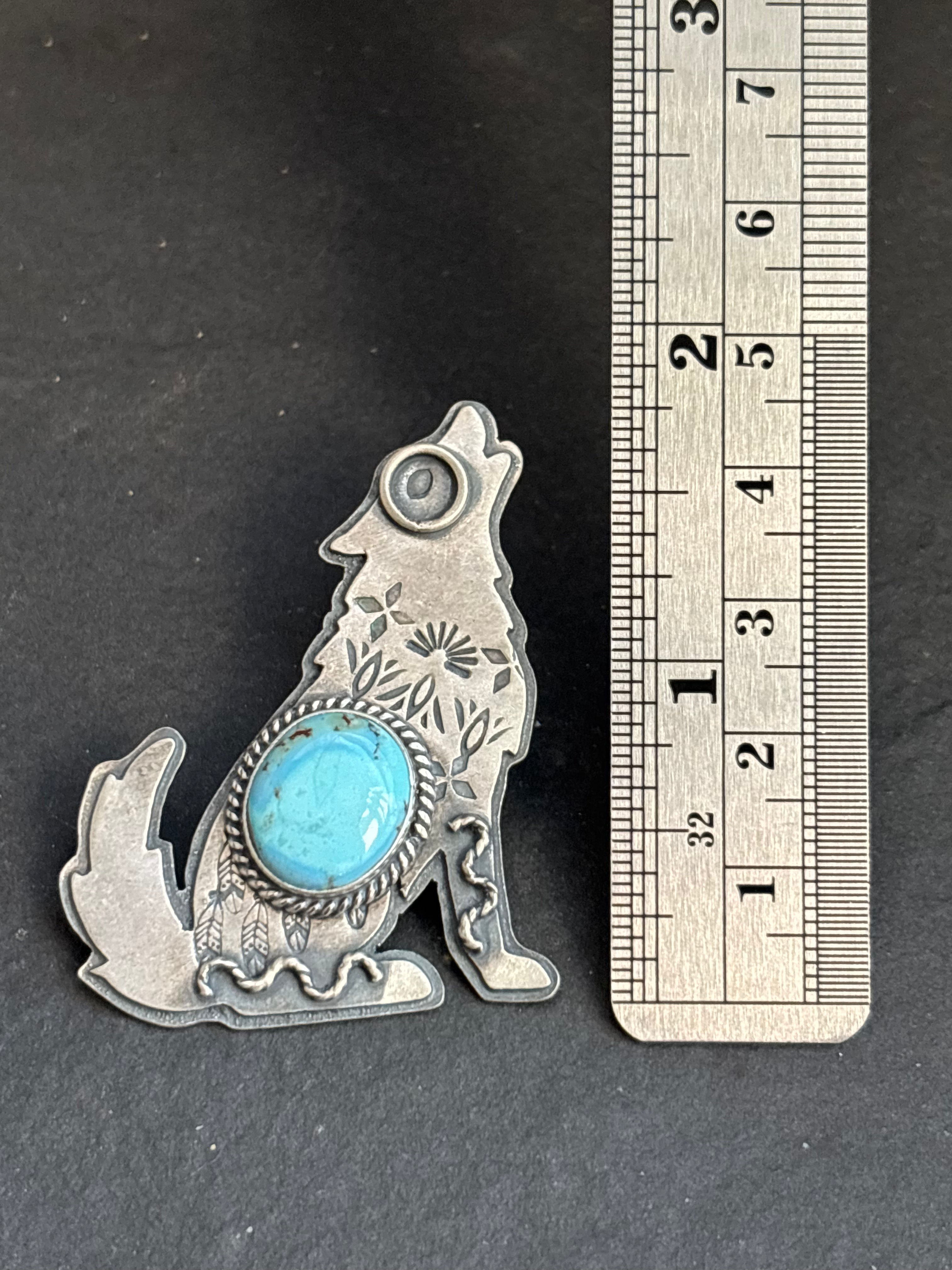 Golden Hill Into The Wild Wolf Pendant