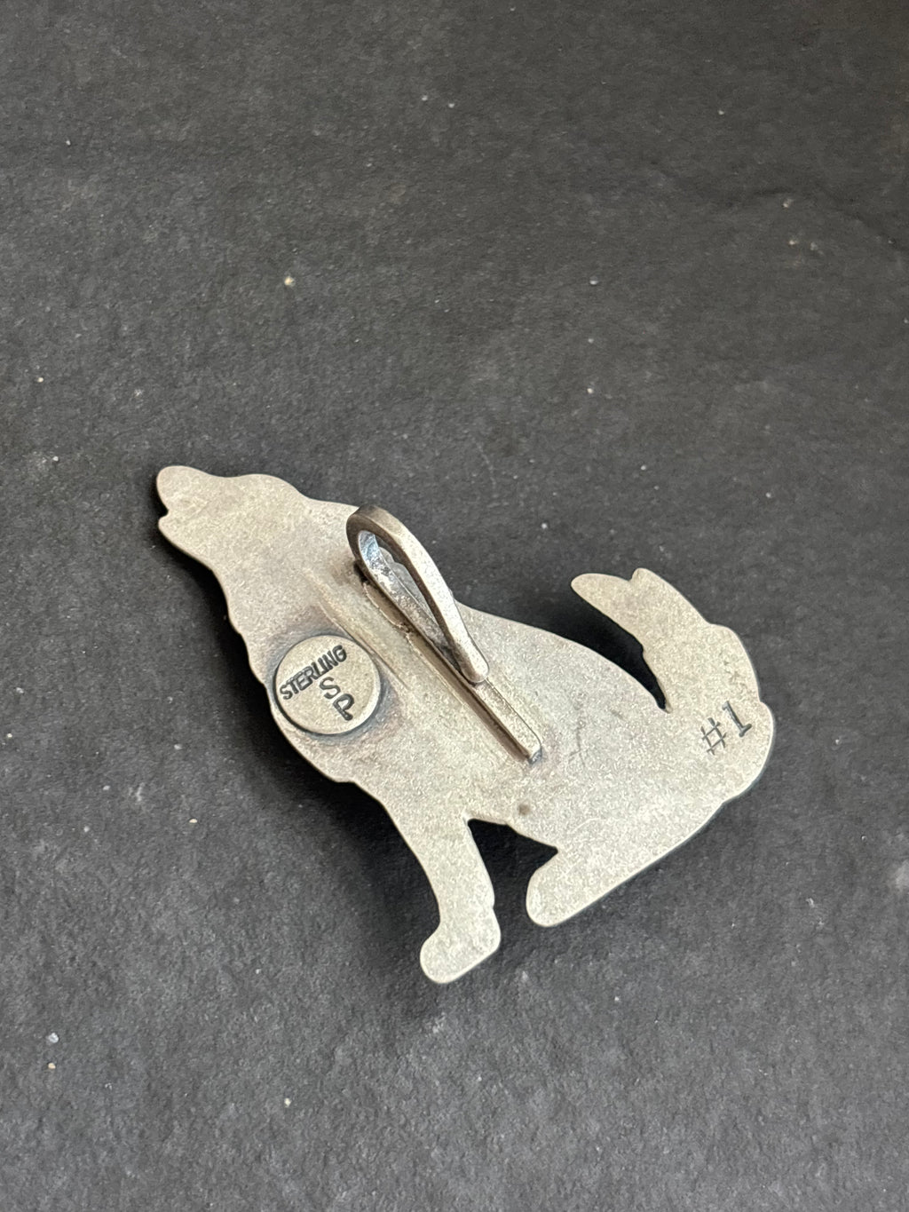 Pink Conch Into The Wild Wolf Pendant w/#1 Hallmark