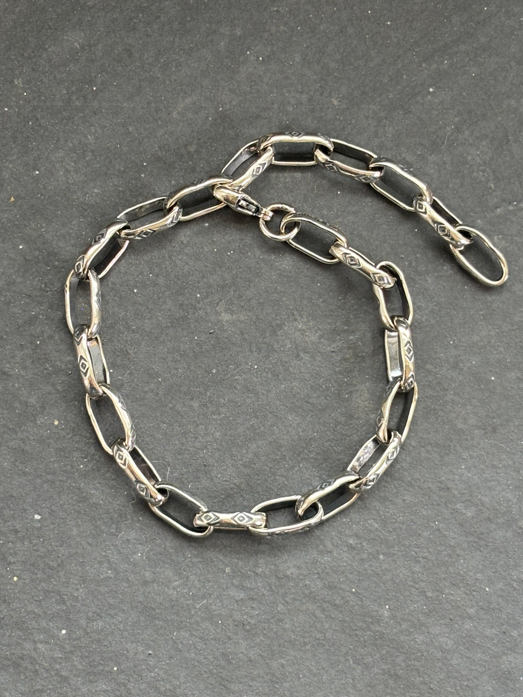 Medicine Man Eye Pattern Sidekick Charm Chain Bracelet