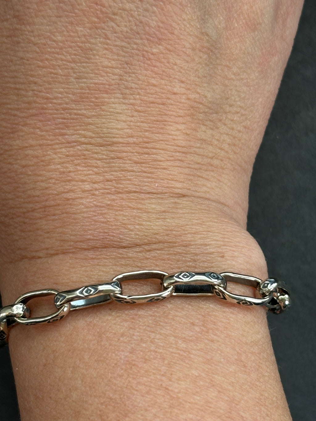 Medicine Man Eye Pattern Sidekick Charm Chain Bracelet
