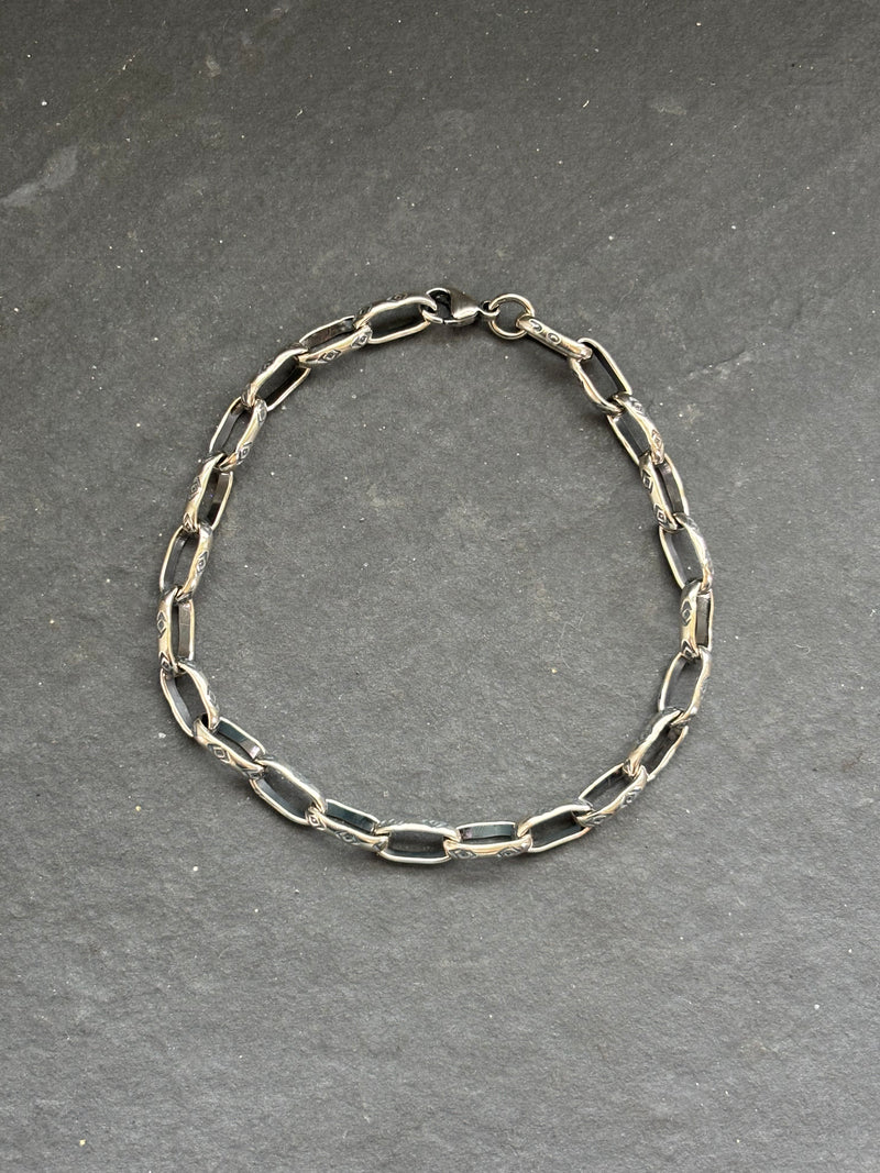 Medicine Man Eye Pattern Sidekick Charm Chain Bracelet