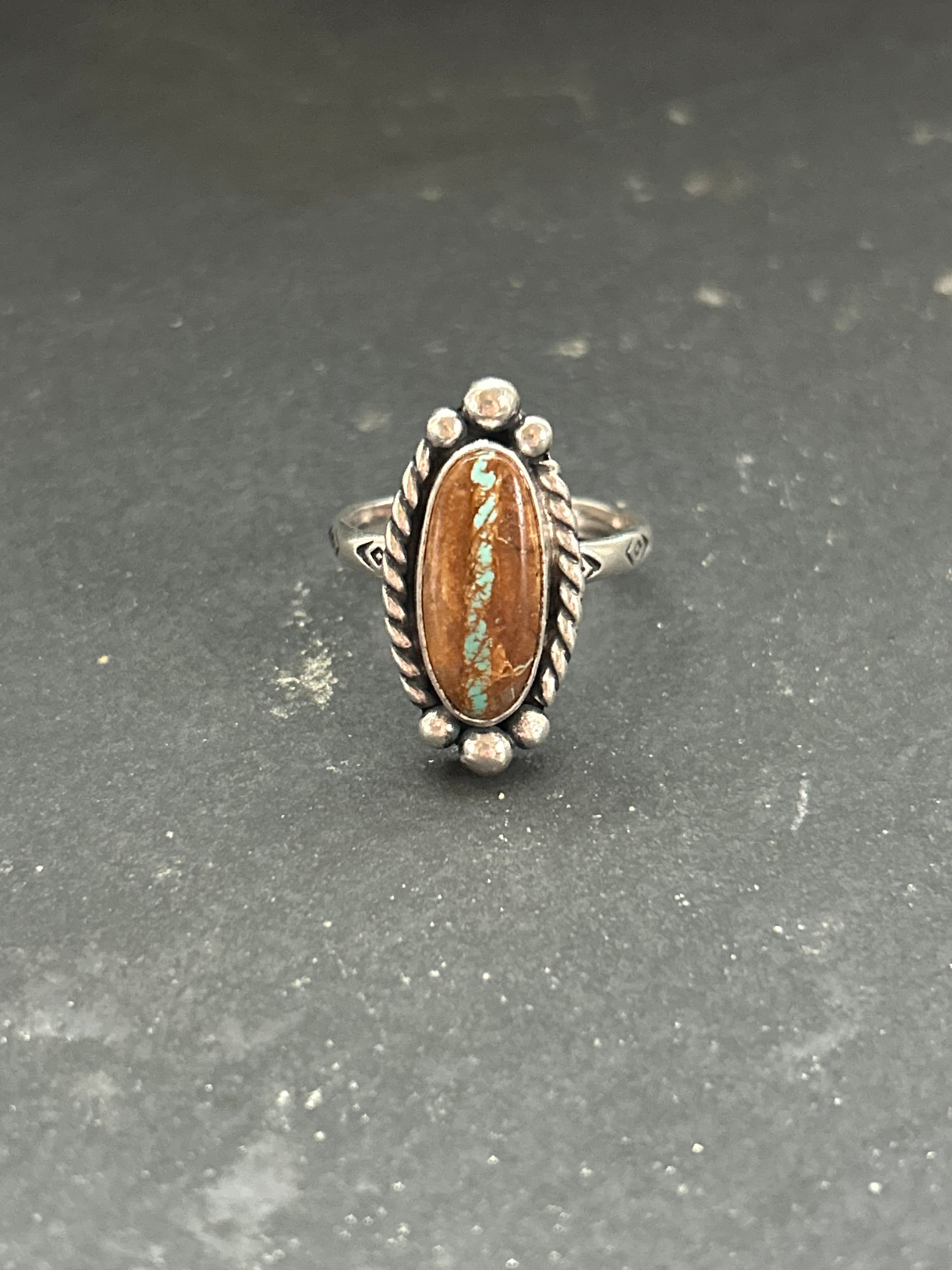 Ribbon Royston Stamped Stacking Ring Style #4