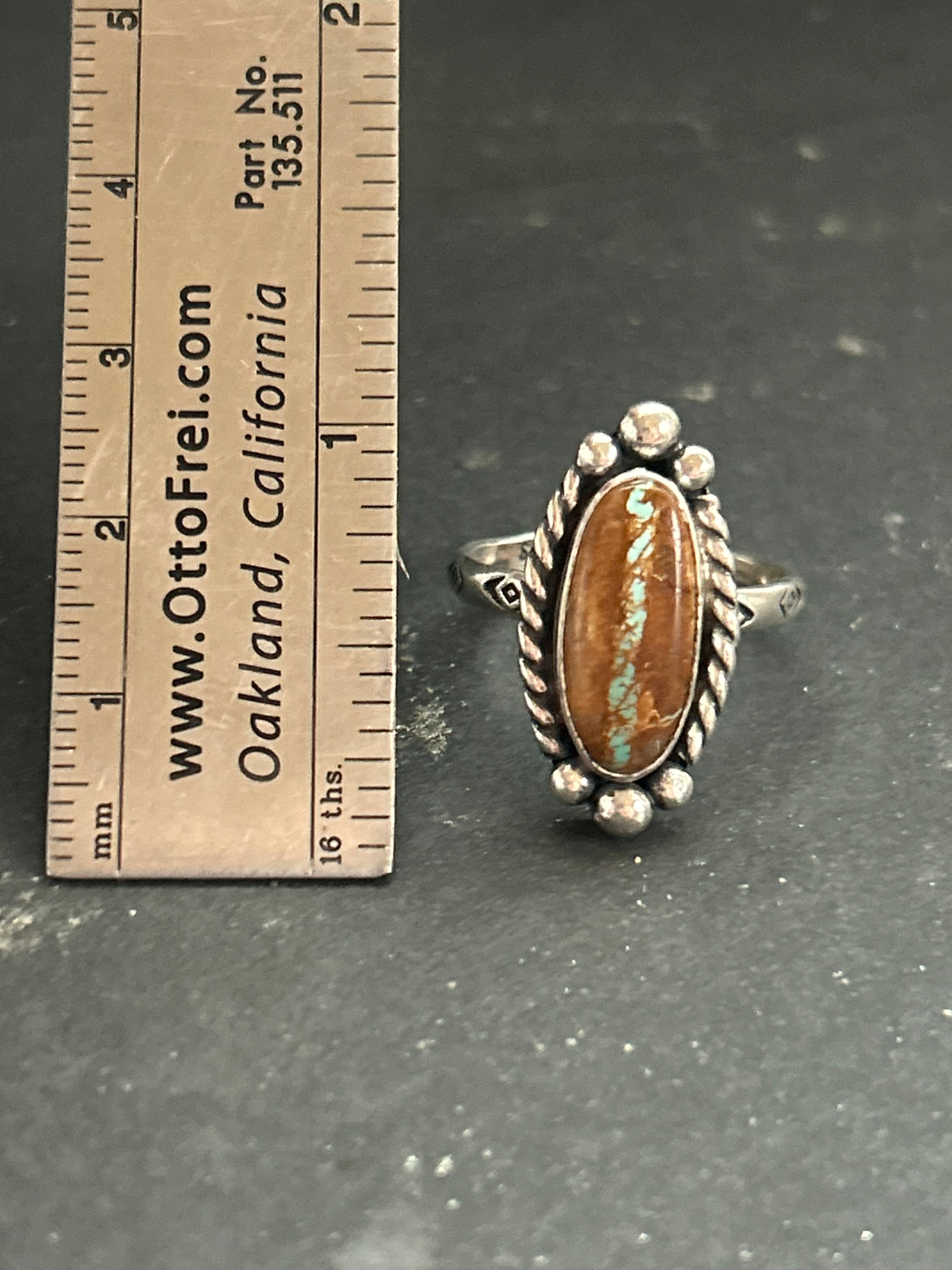 Ribbon Royston Stamped Stacking Ring Style #4