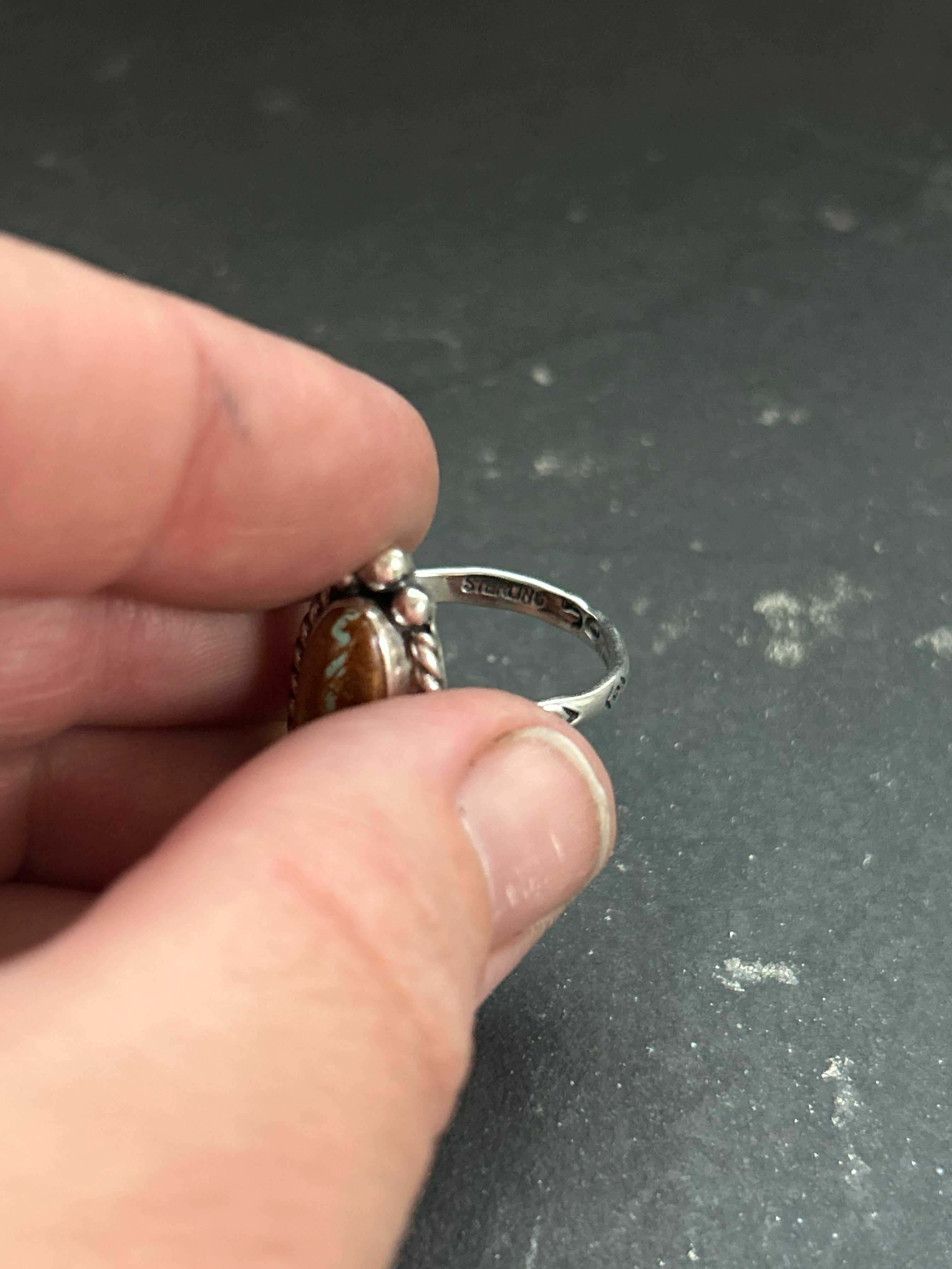 Ribbon Royston Stamped Stacking Ring Style #4