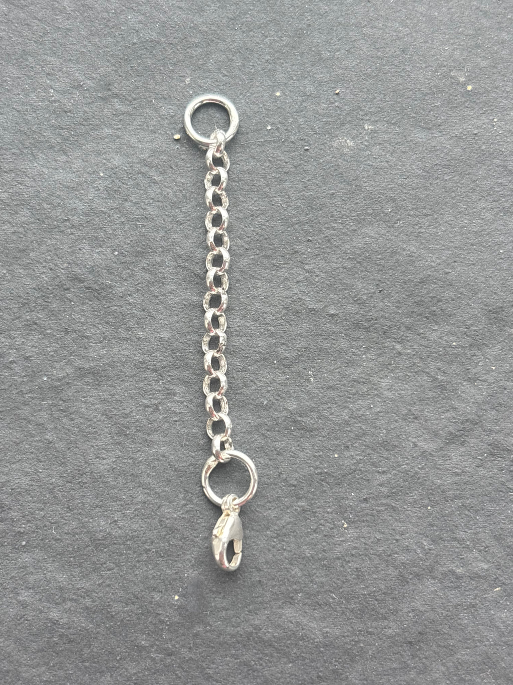 2” Sterling Silver Dainty Round Rolo Chain Extender