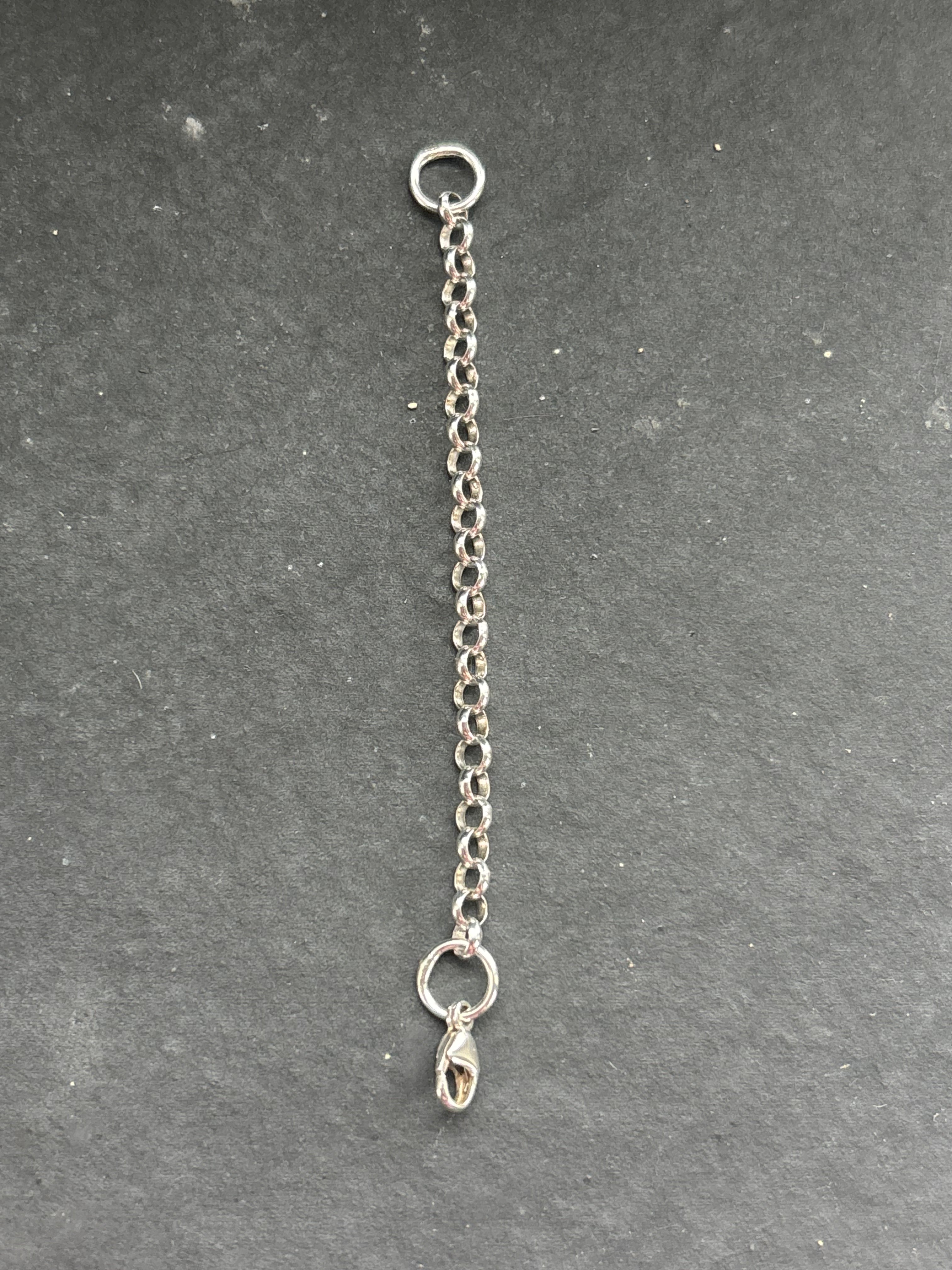 3” Sterling Silver Dainty Round Rolo Chain Extender