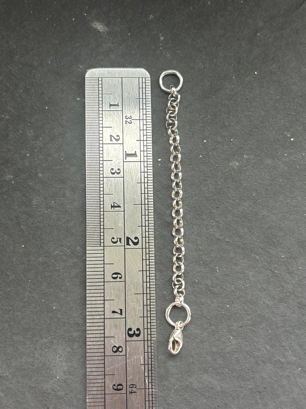 3” Sterling Silver Dainty Round Rolo Chain Extender