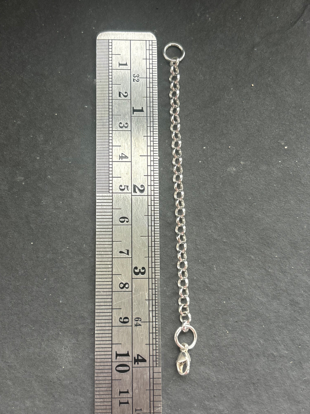 4” Sterling Silver Dainty Round Rolo Chain Extender