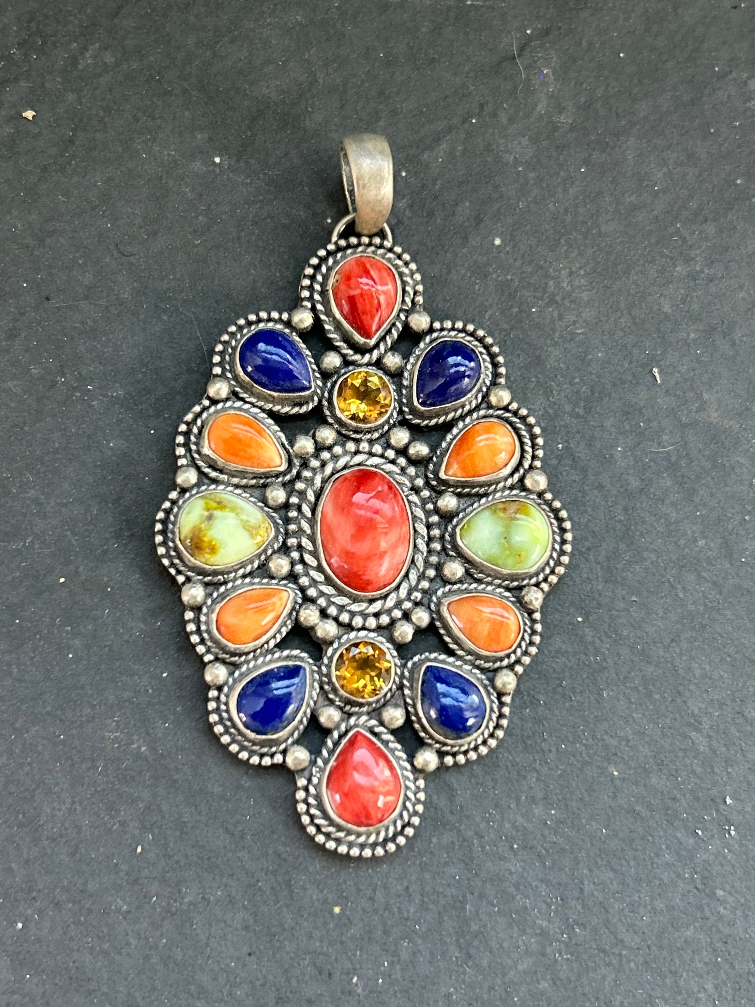 Item #12 Fall Y'all Cluster Pendant w/#1 Hallmark