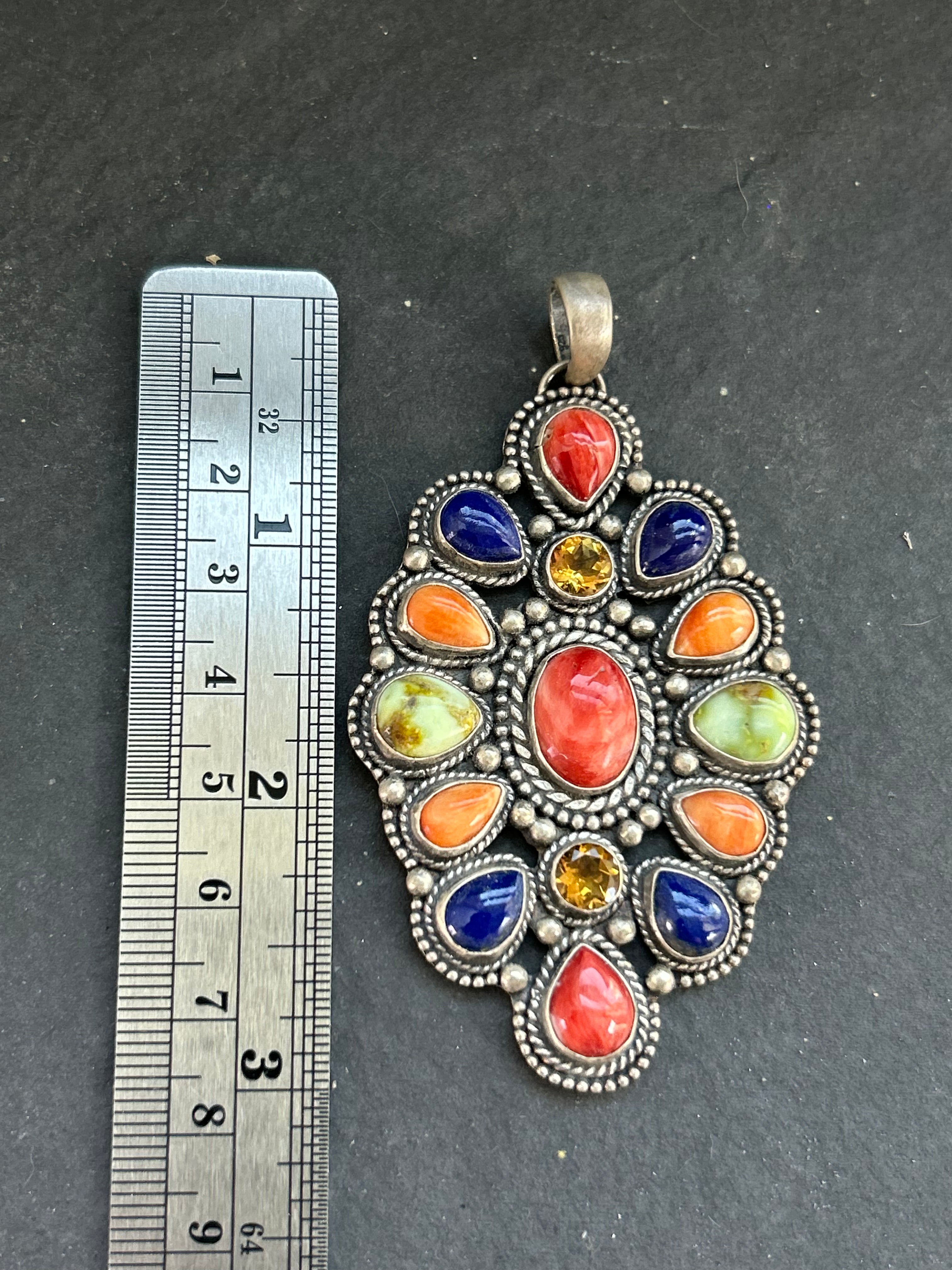 Item #12 Fall Y'all Cluster Pendant w/#1 Hallmark