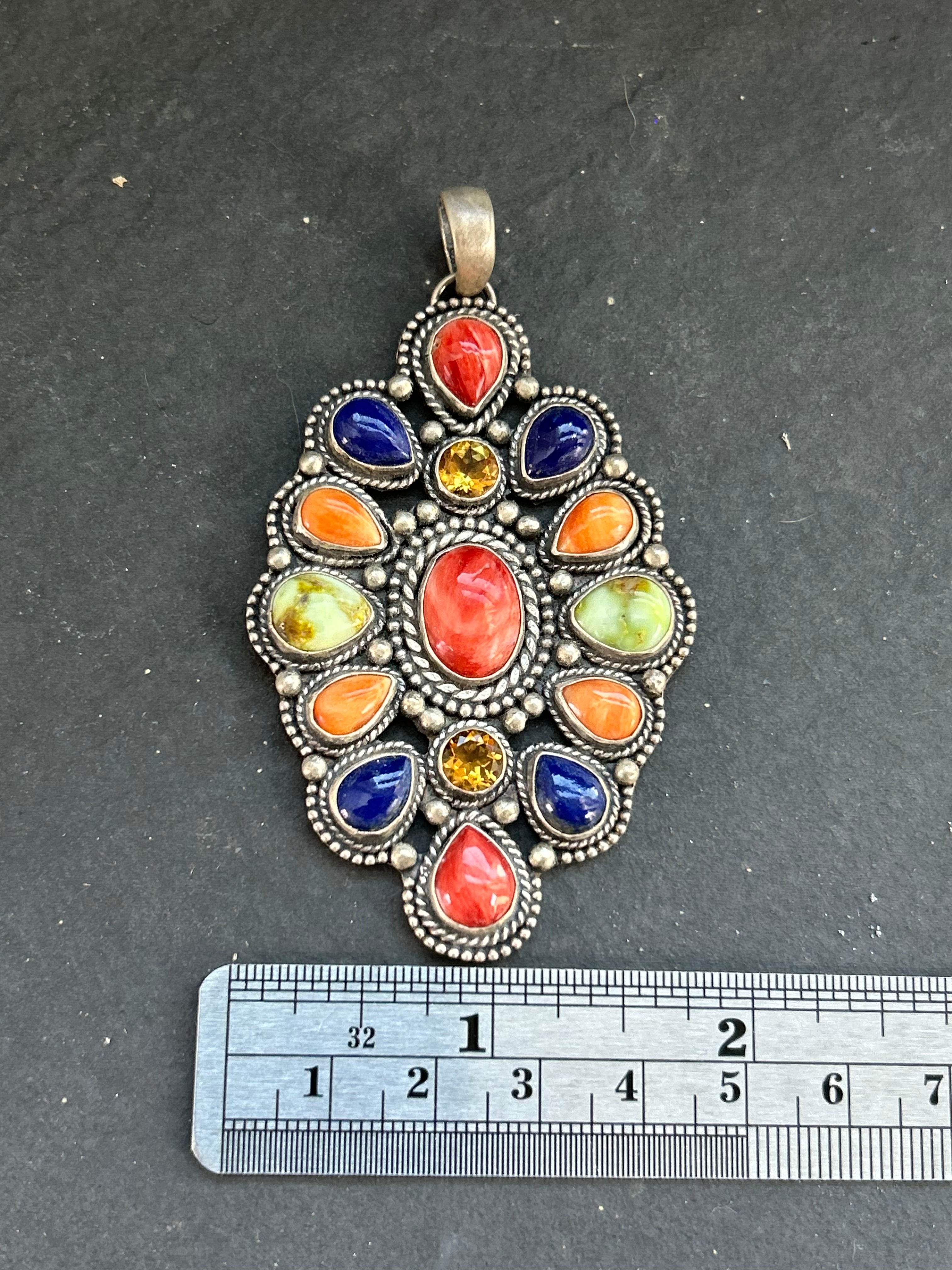 Item #12 Fall Y'all Cluster Pendant w/#1 Hallmark
