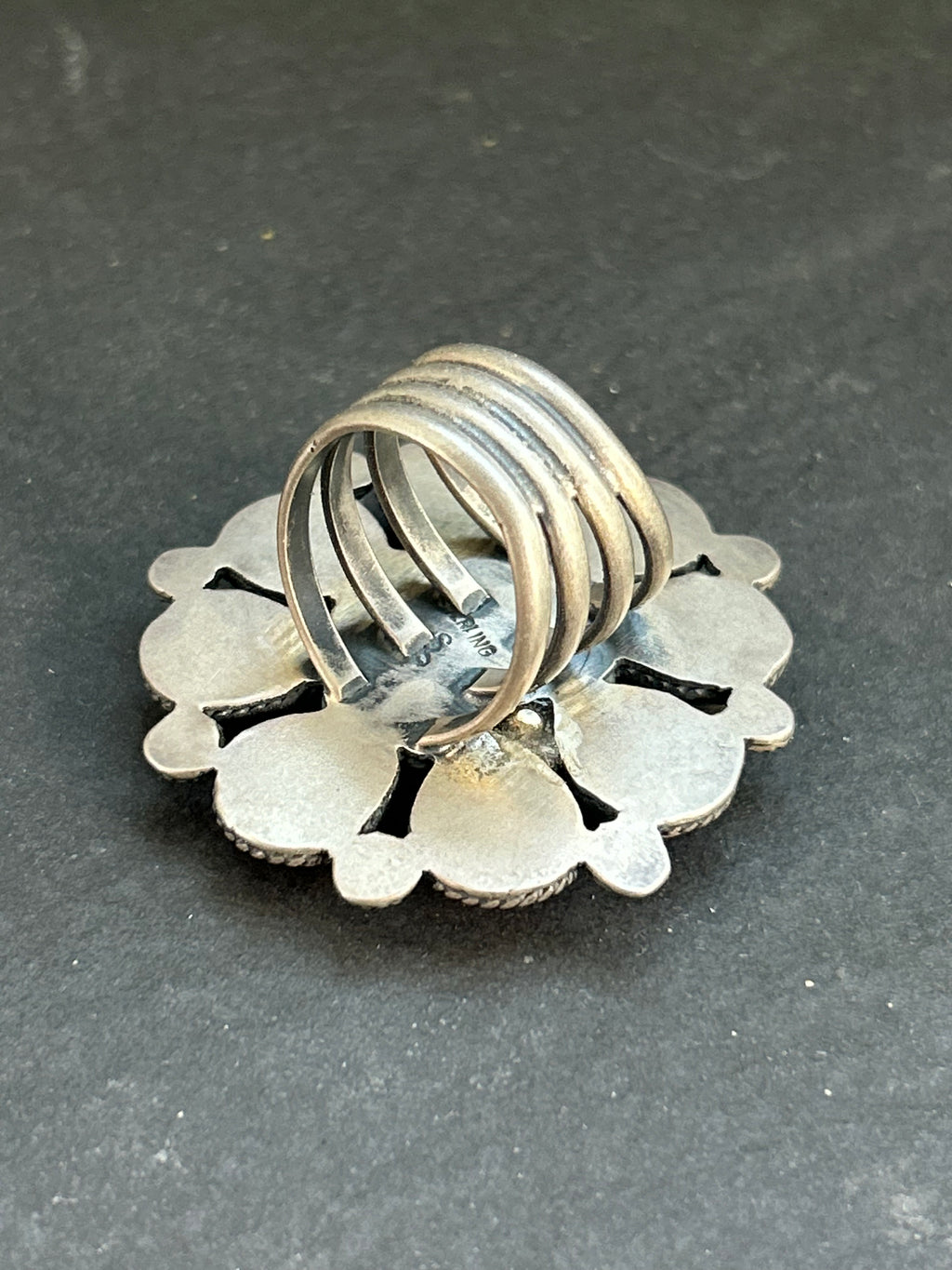 Item #22 Red Spiny Oyster Cluster Ring