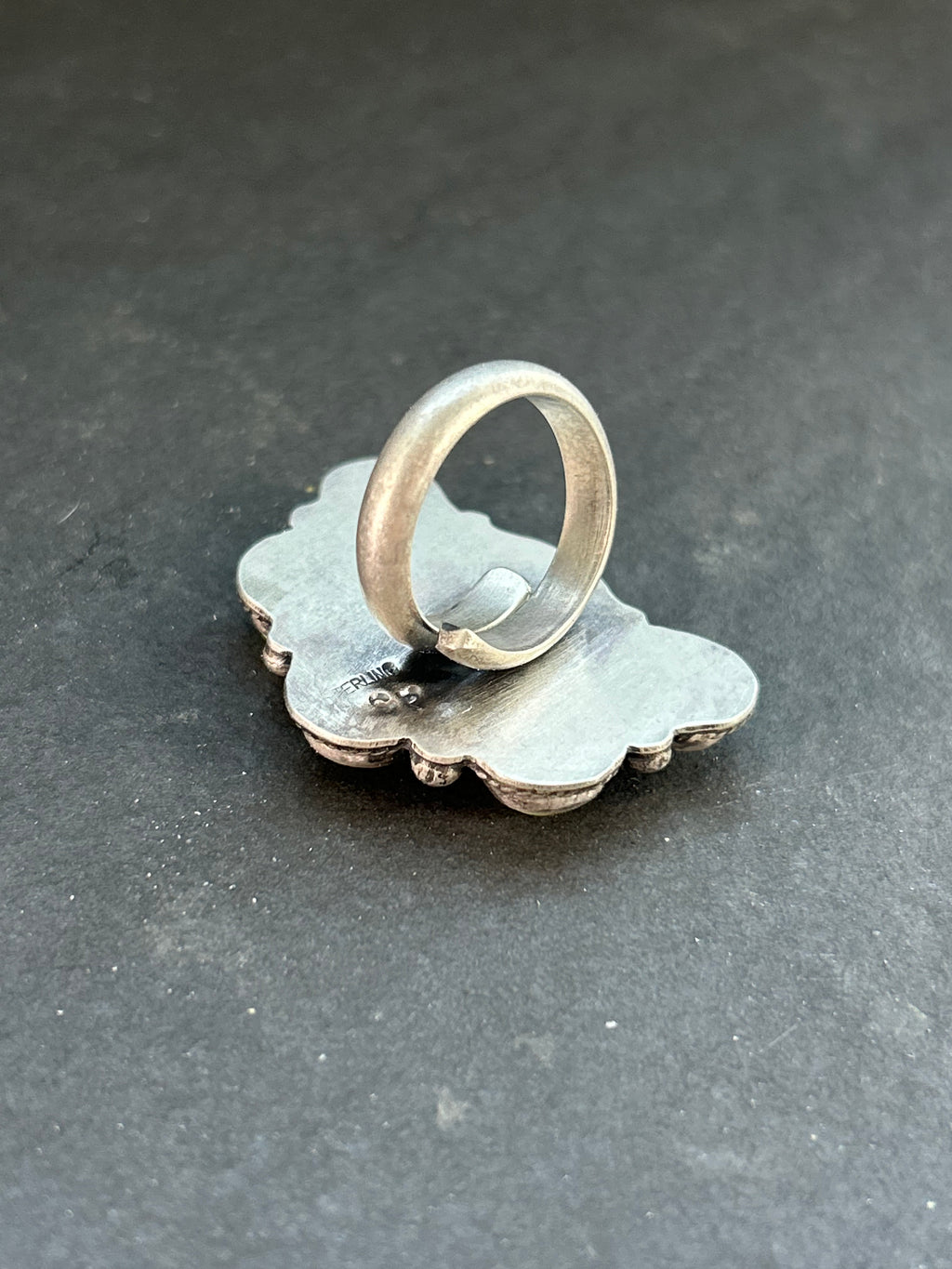 Item #8 Palomino Half Cluster Adjustable Band Ring
