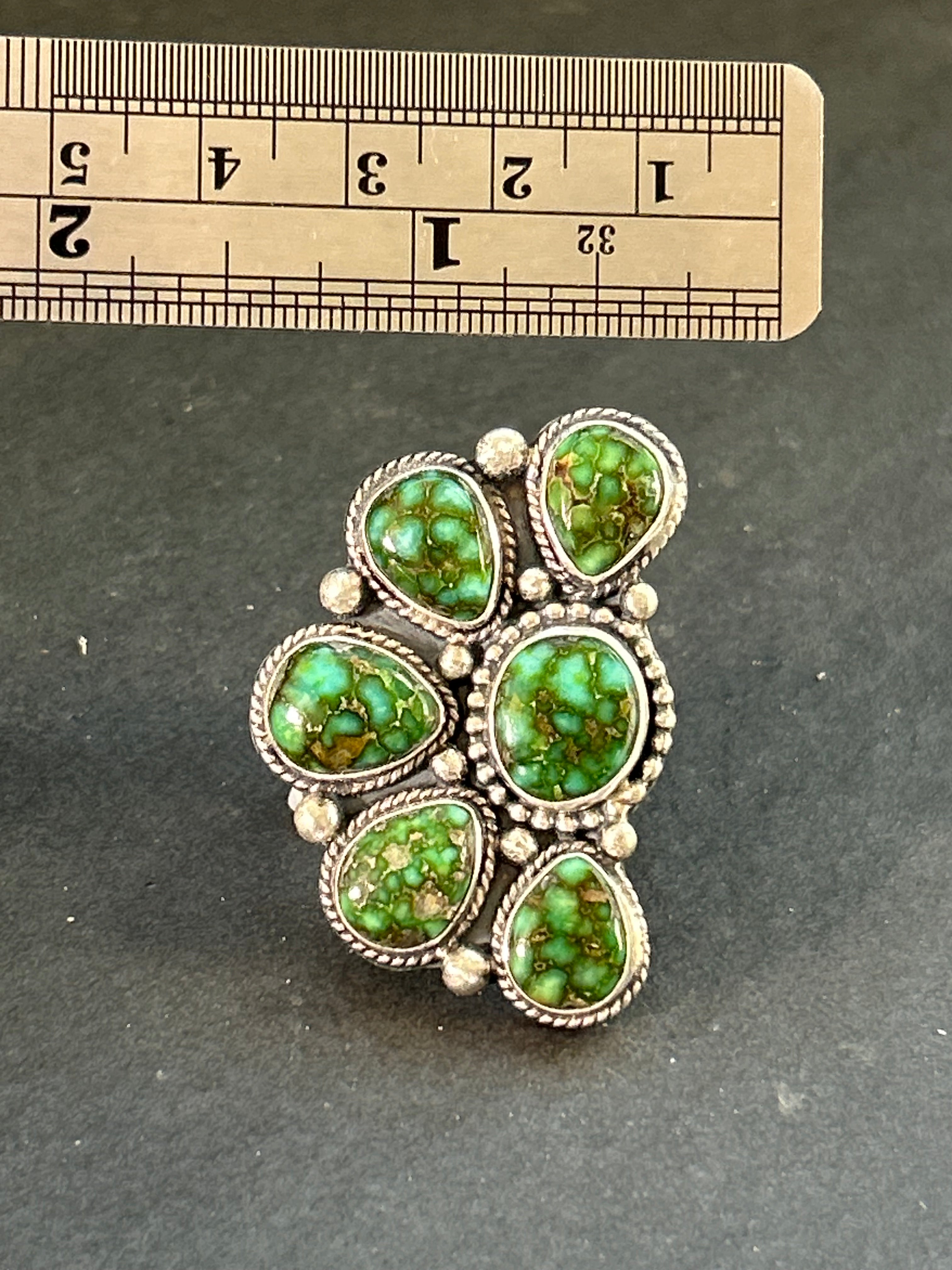 Item #2 Sonoran Gold Half Cluster Adjustable Band Ring