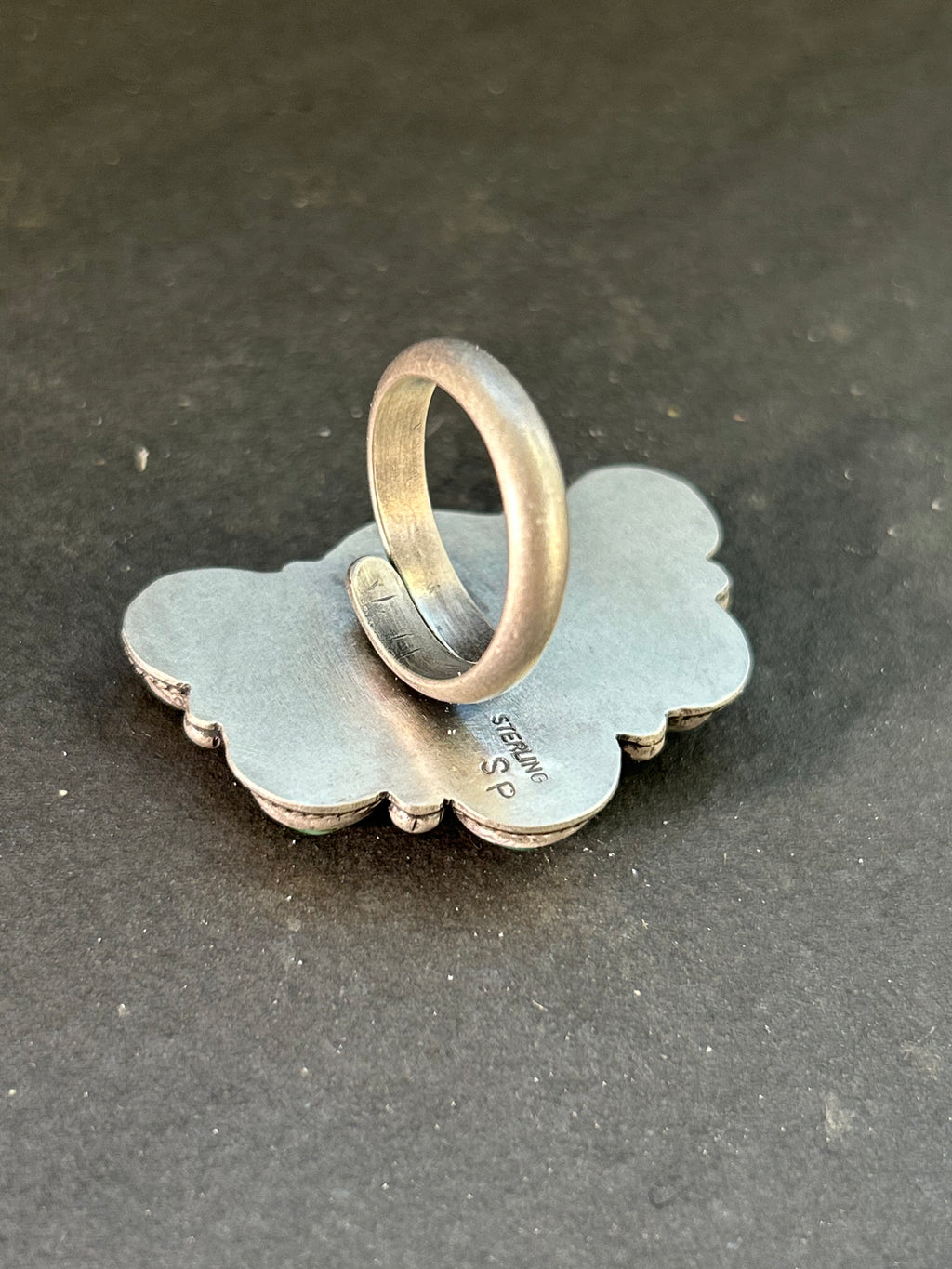 Item #2 Sonoran Gold Half Cluster Adjustable Band Ring