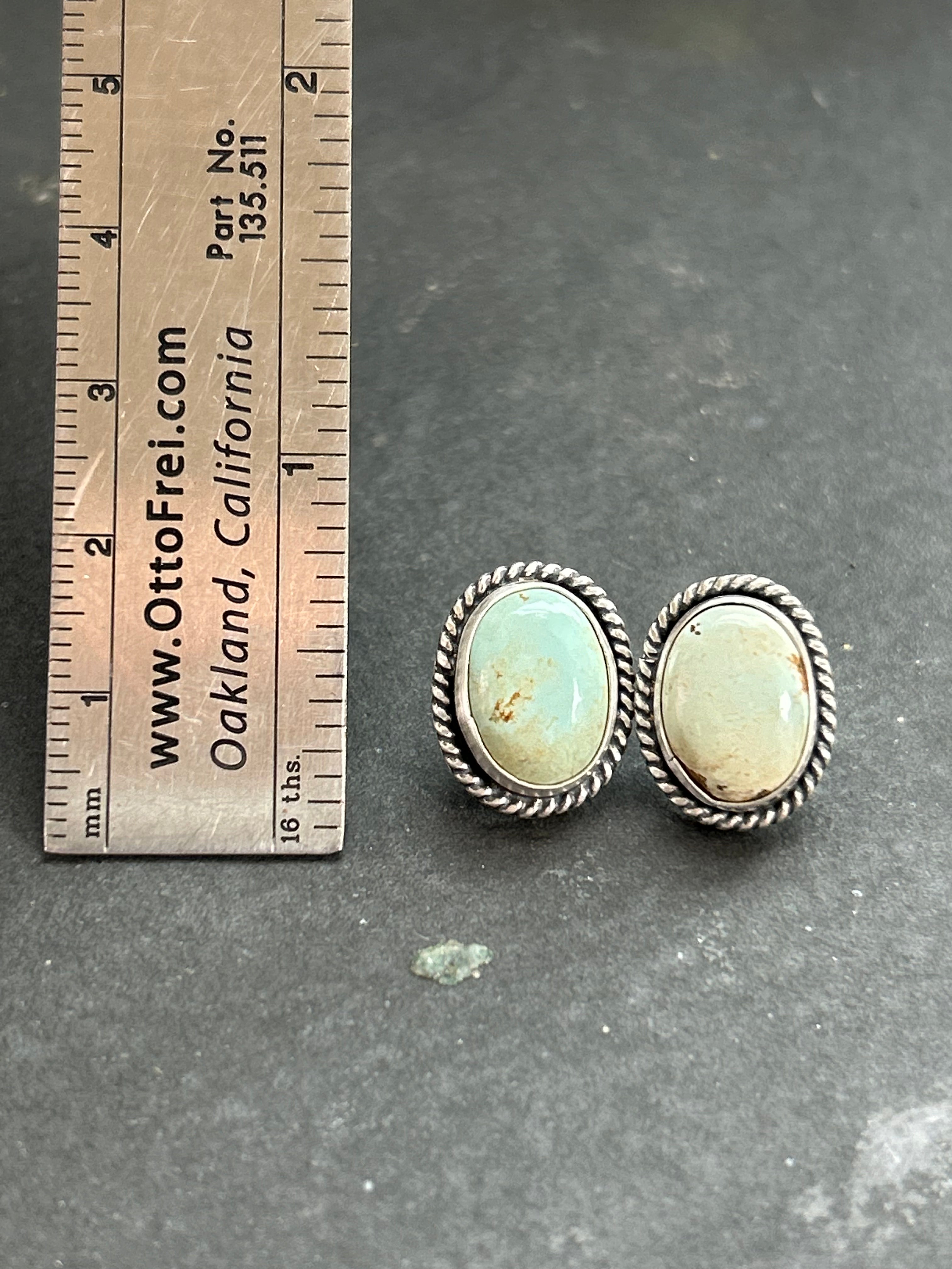 Dry Creek Turquoise Stud Earrings Style #1