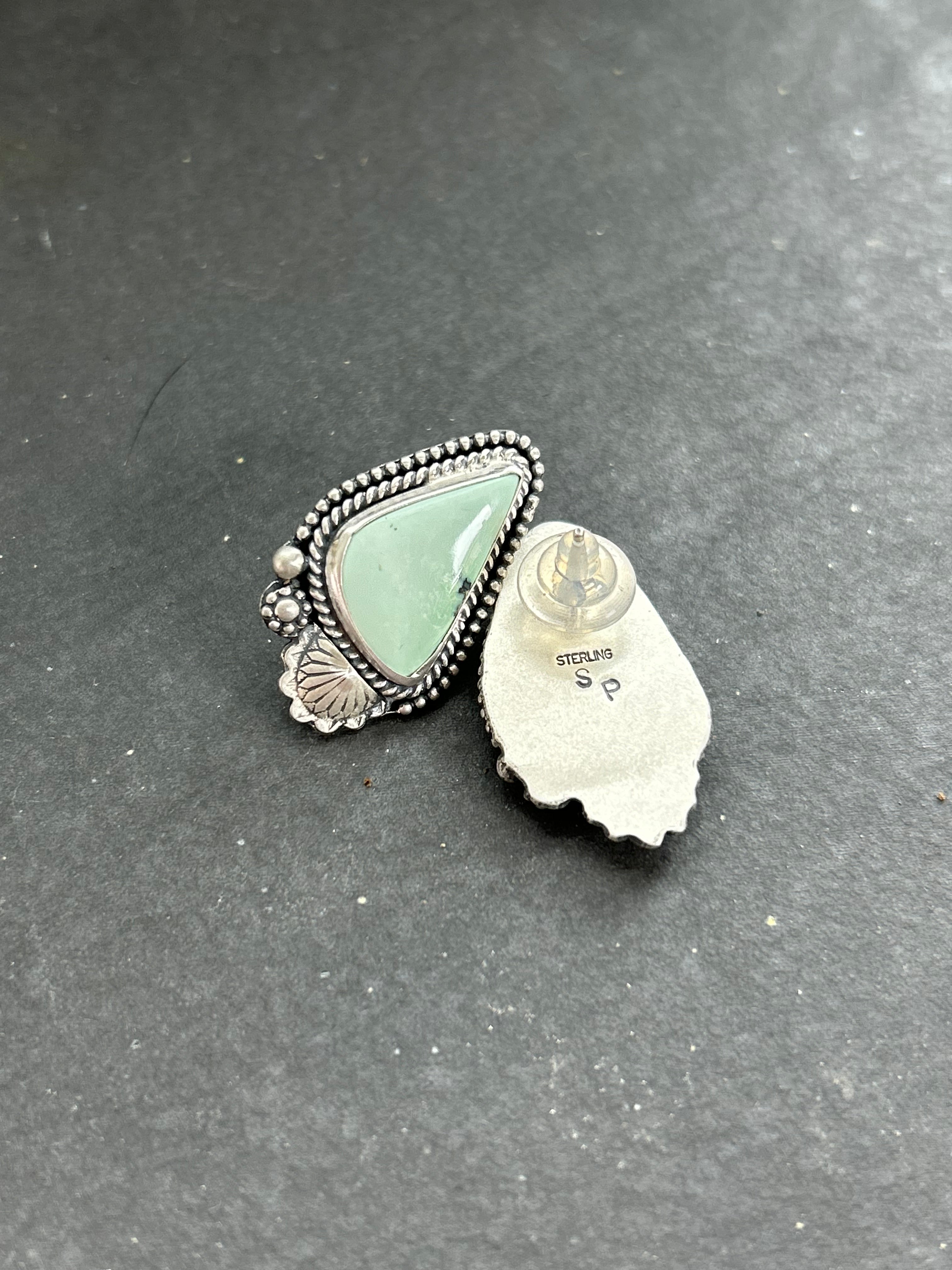 Angel Wing Variscite Earrings Style #4