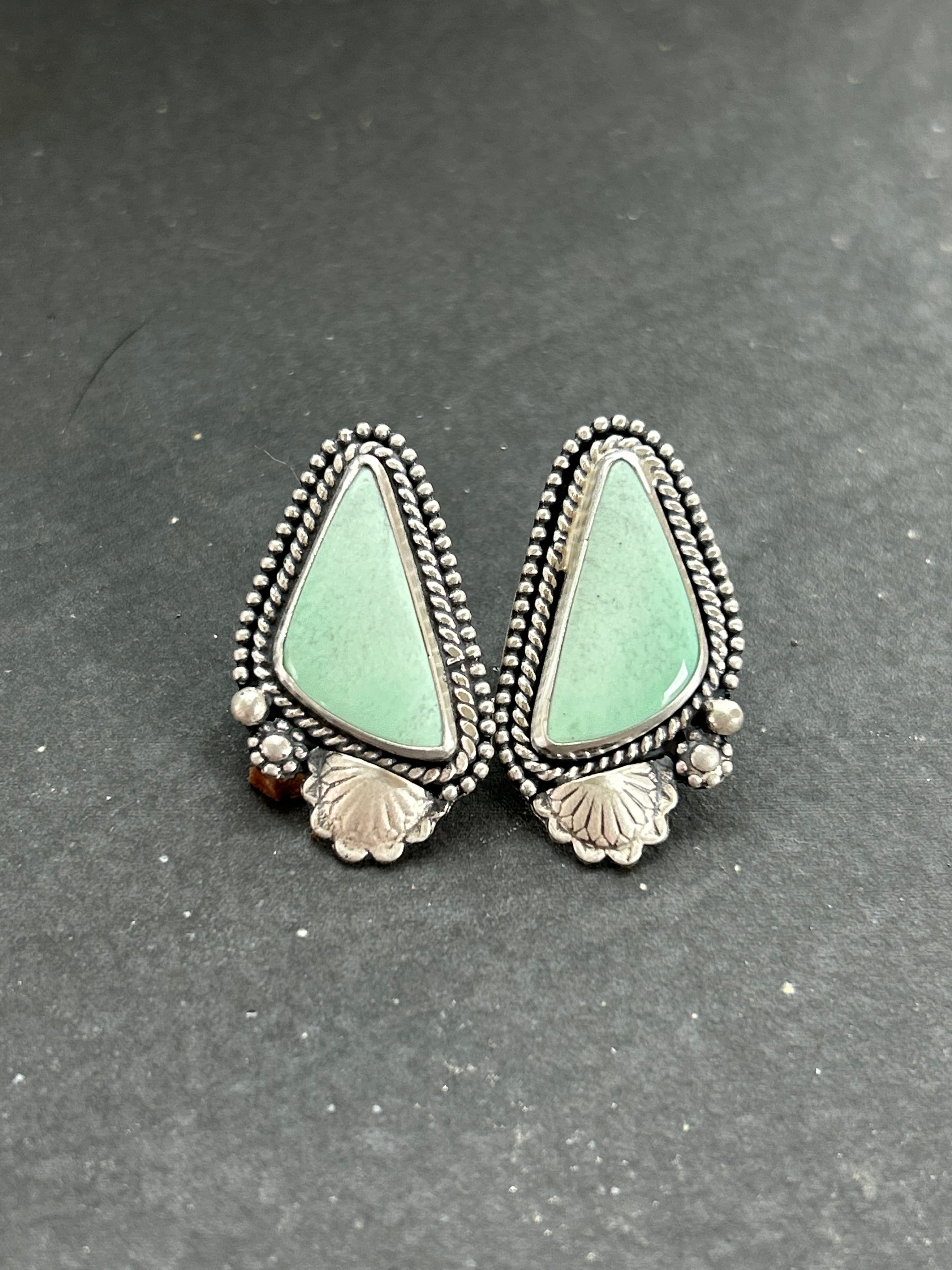 Angel Wing Variscite Earrings Style #3
