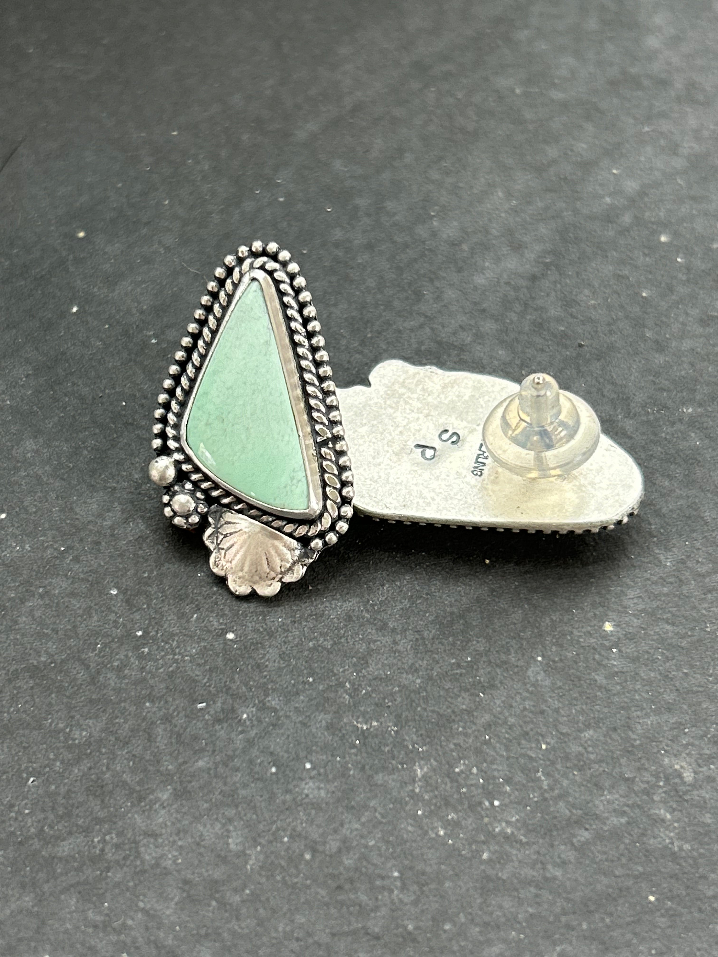 Angel Wing Variscite Earrings Style #3