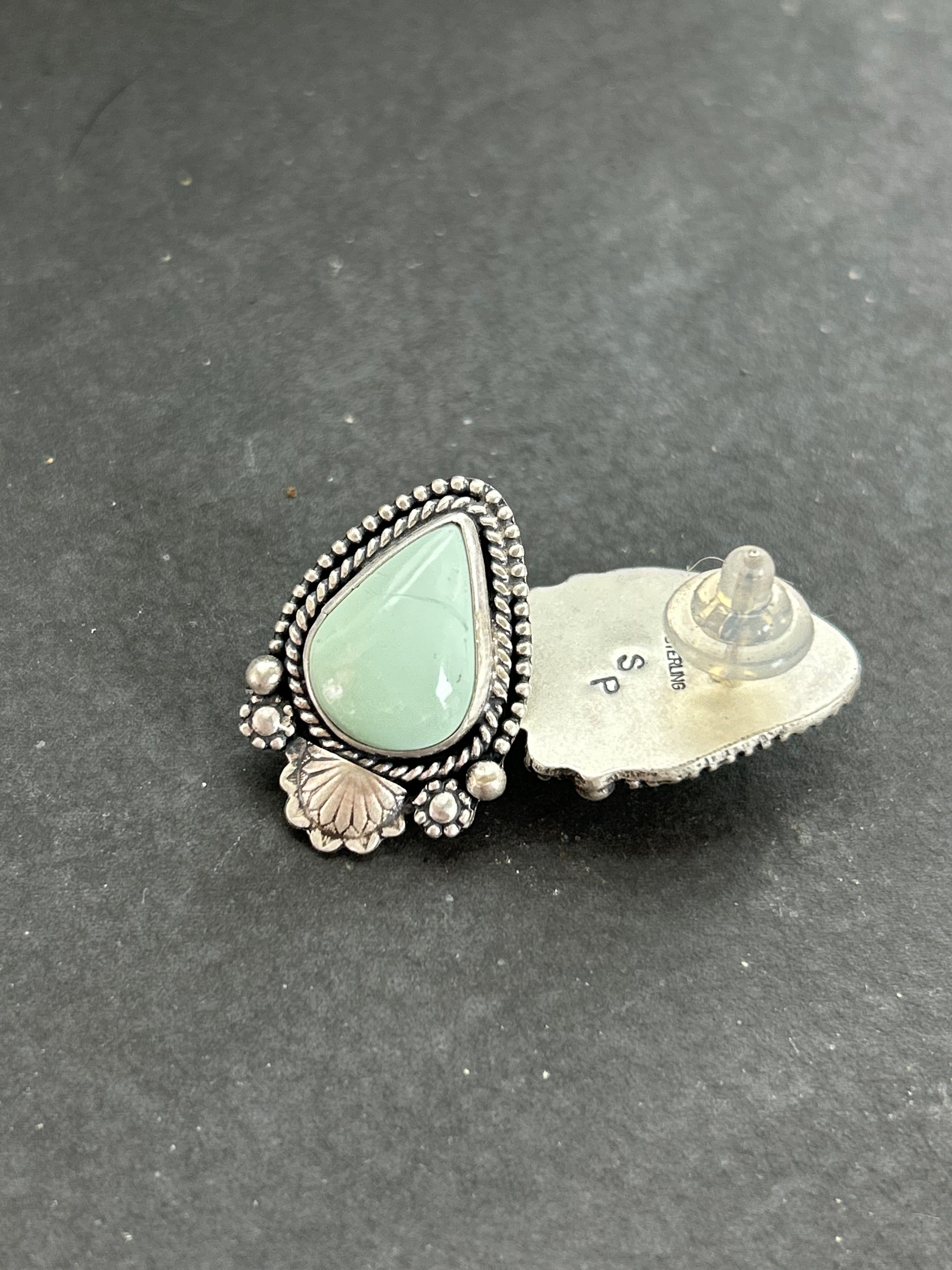 Angel Wing Variscite Earrings Style #2