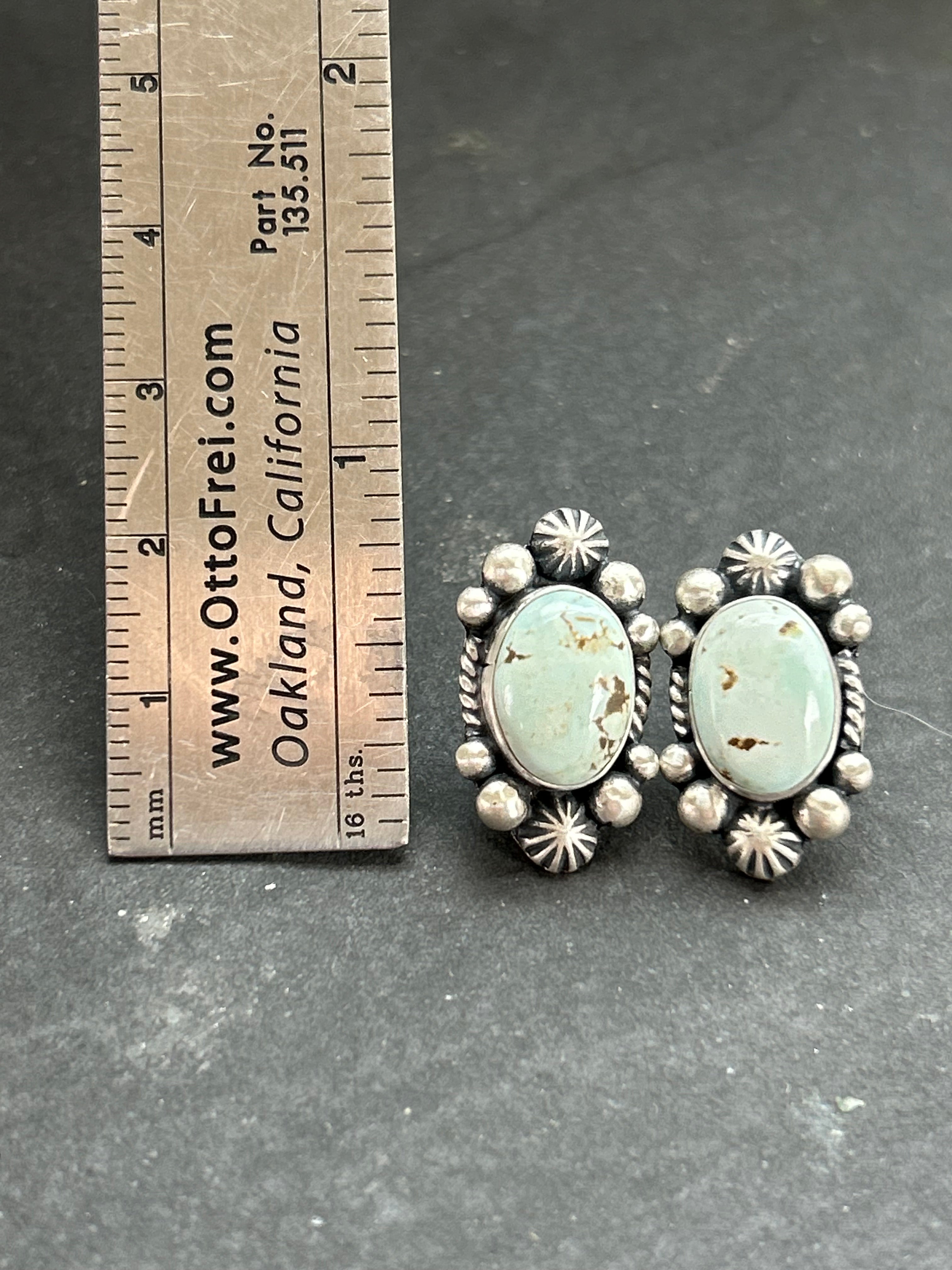 Dry Creek Turquoise Earrings Style #2