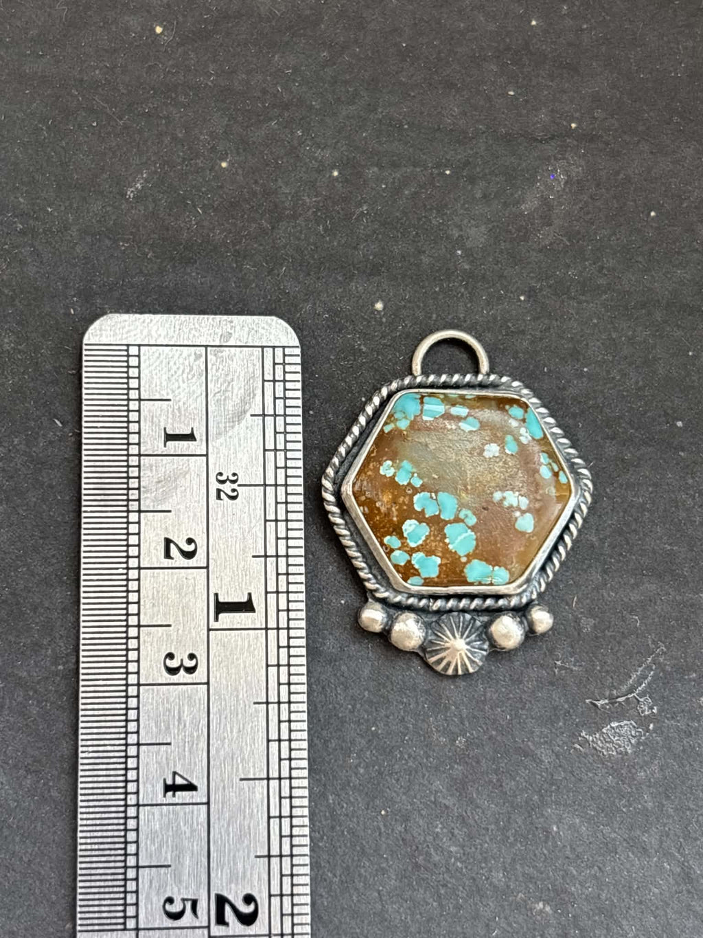30. Mine #8 Turquoise Charm