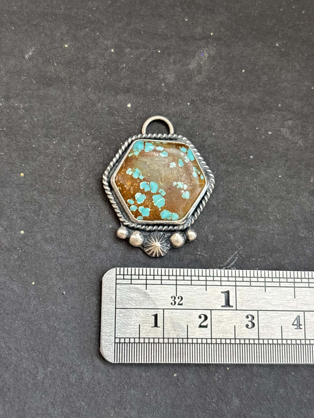 30. Mine #8 Turquoise Charm