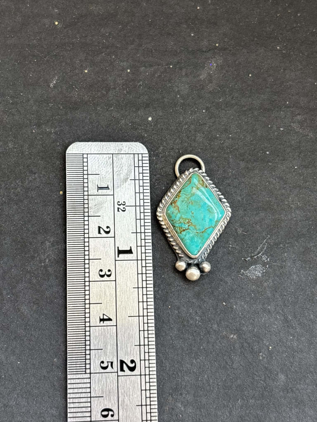 Fox Mine Turquoise Charm