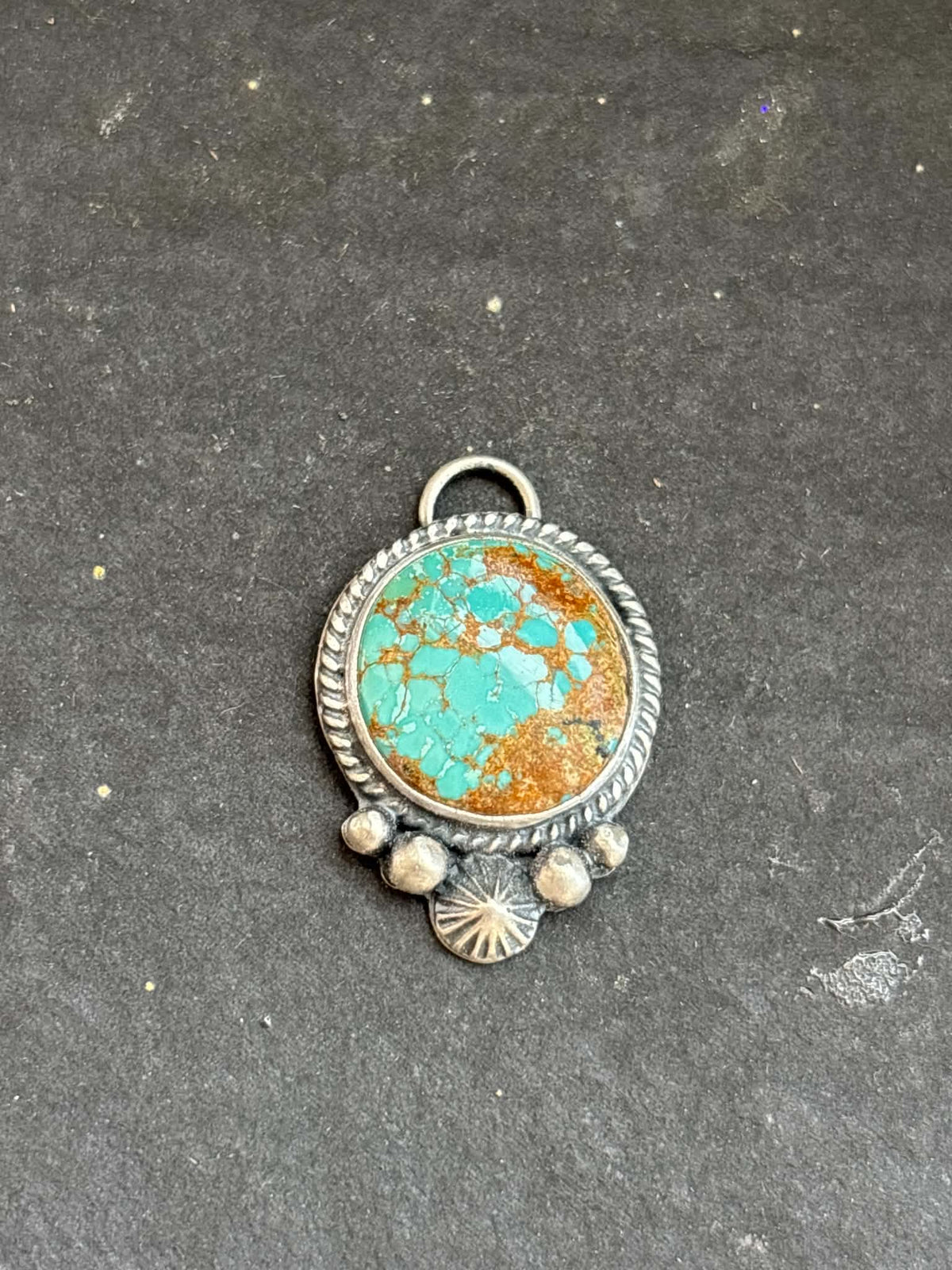 32. Mine #8 Turquoise Charm