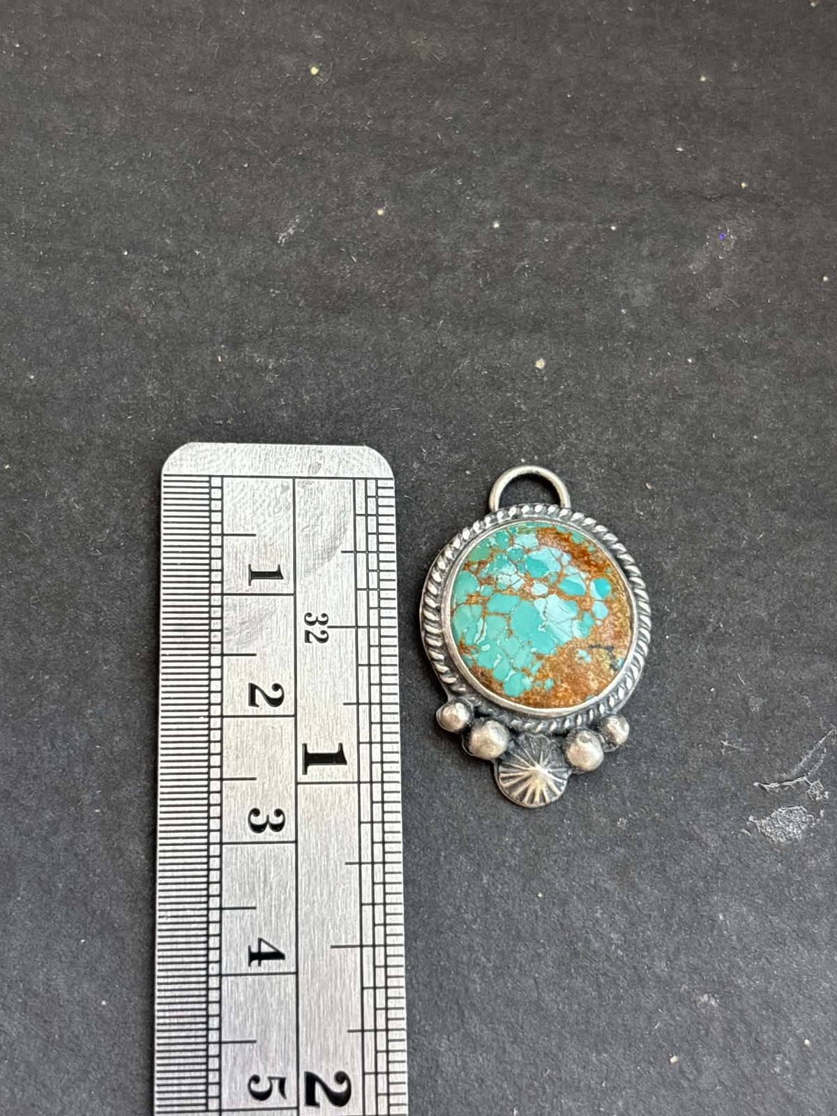 32. Mine #8 Turquoise Charm