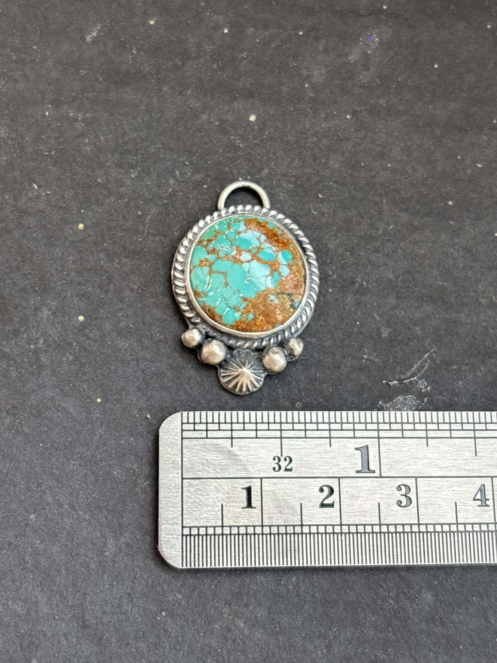32. Mine #8 Turquoise Charm