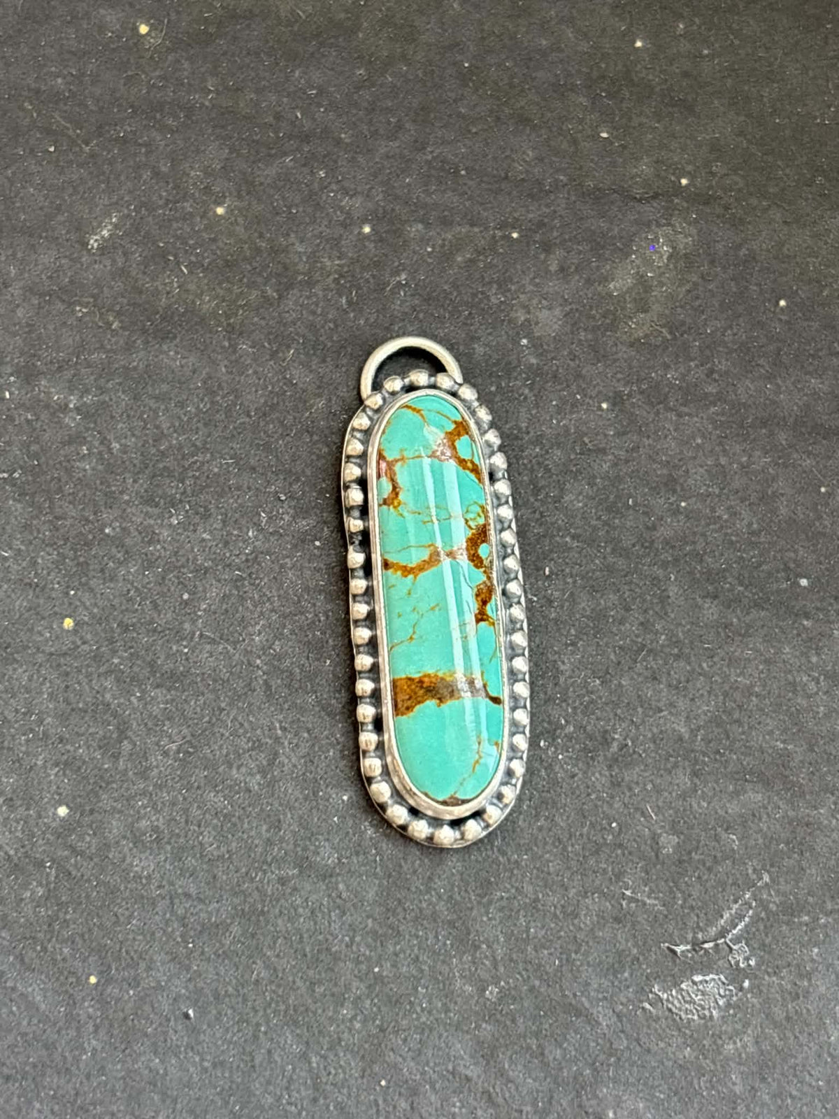 33. Mine #8 Turquoise Charm