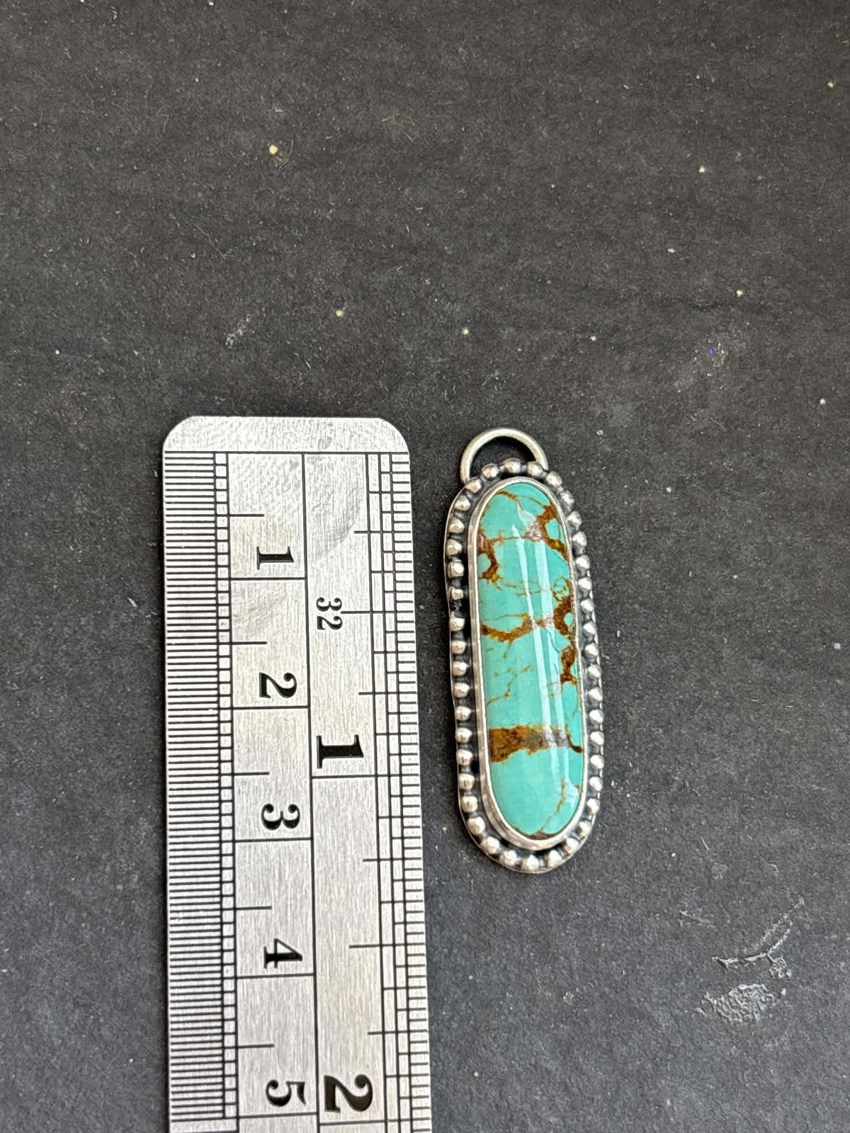 33. Mine #8 Turquoise Charm