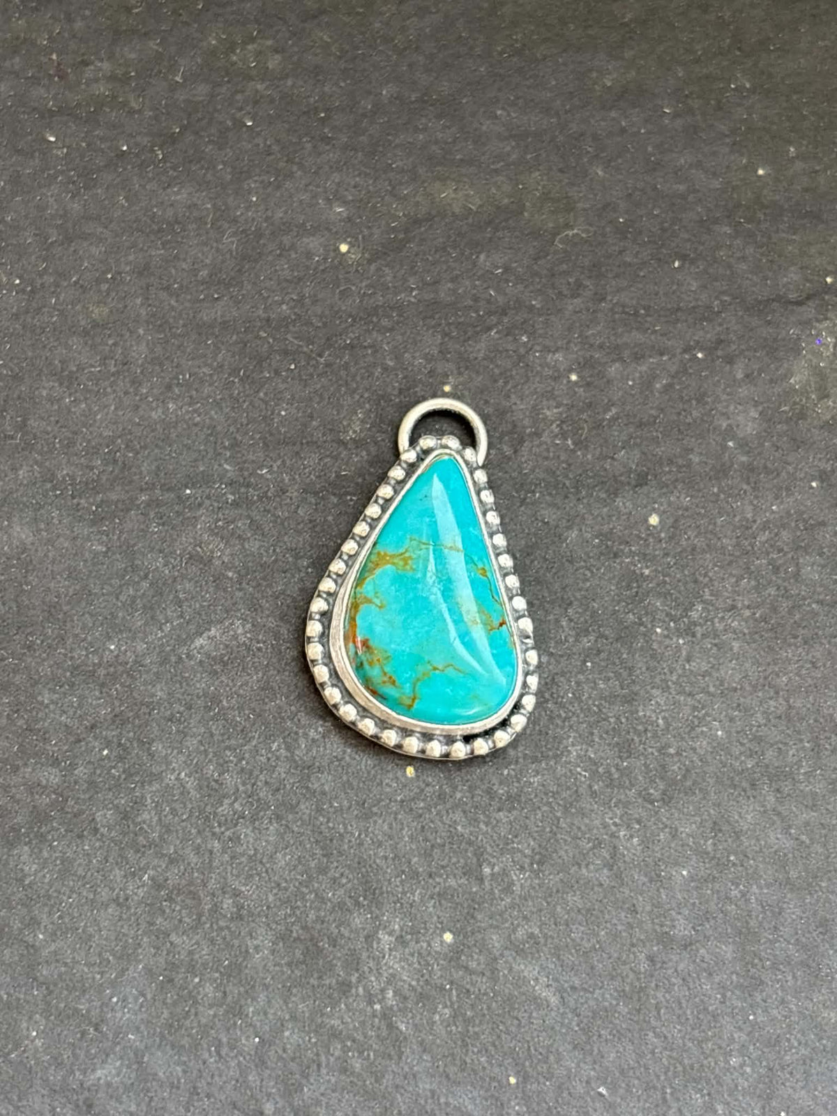 47. Fox Mine Turquoise Charm