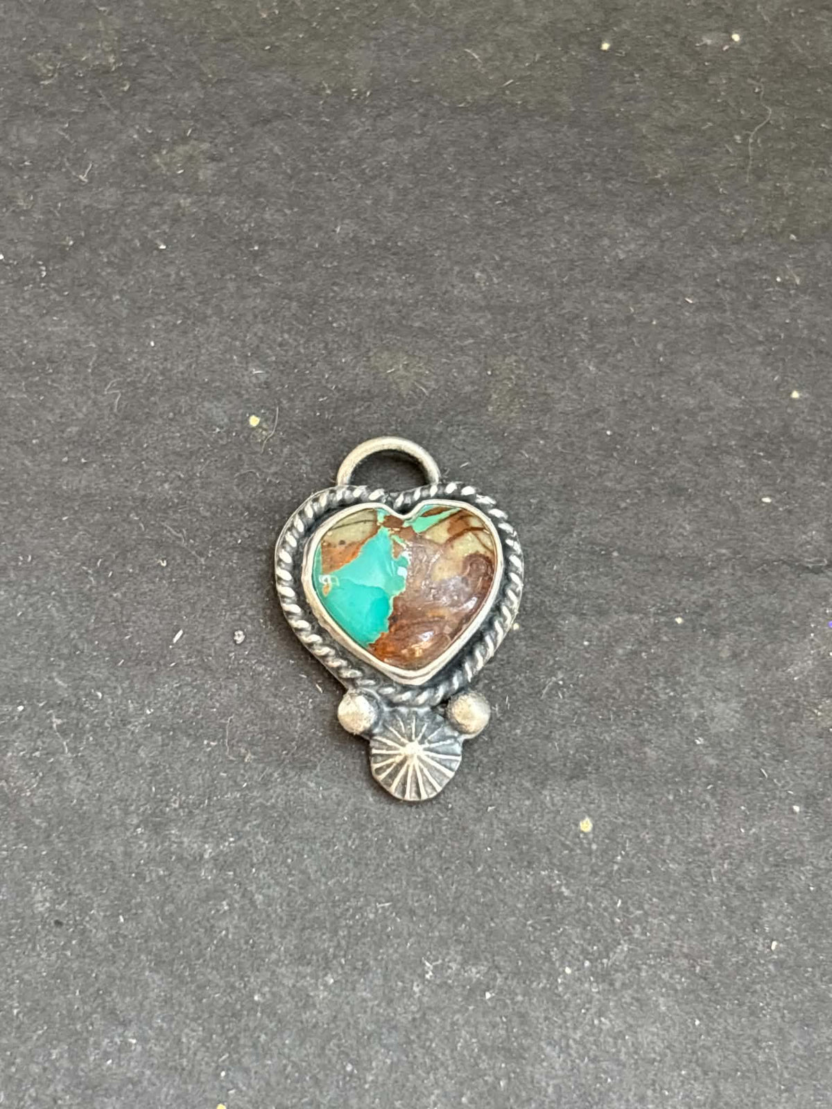 22. Royston Turquoise Mini Heart Charm