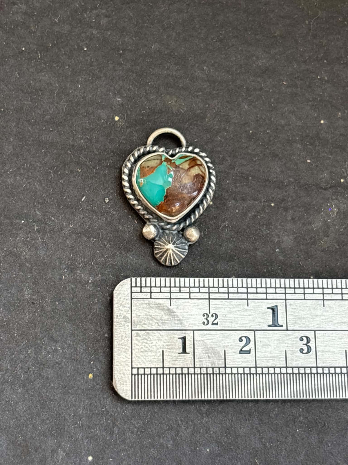 22. Royston Turquoise Mini Heart Charm