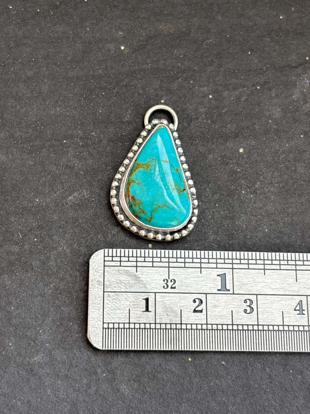 47. Fox Mine Turquoise Charm