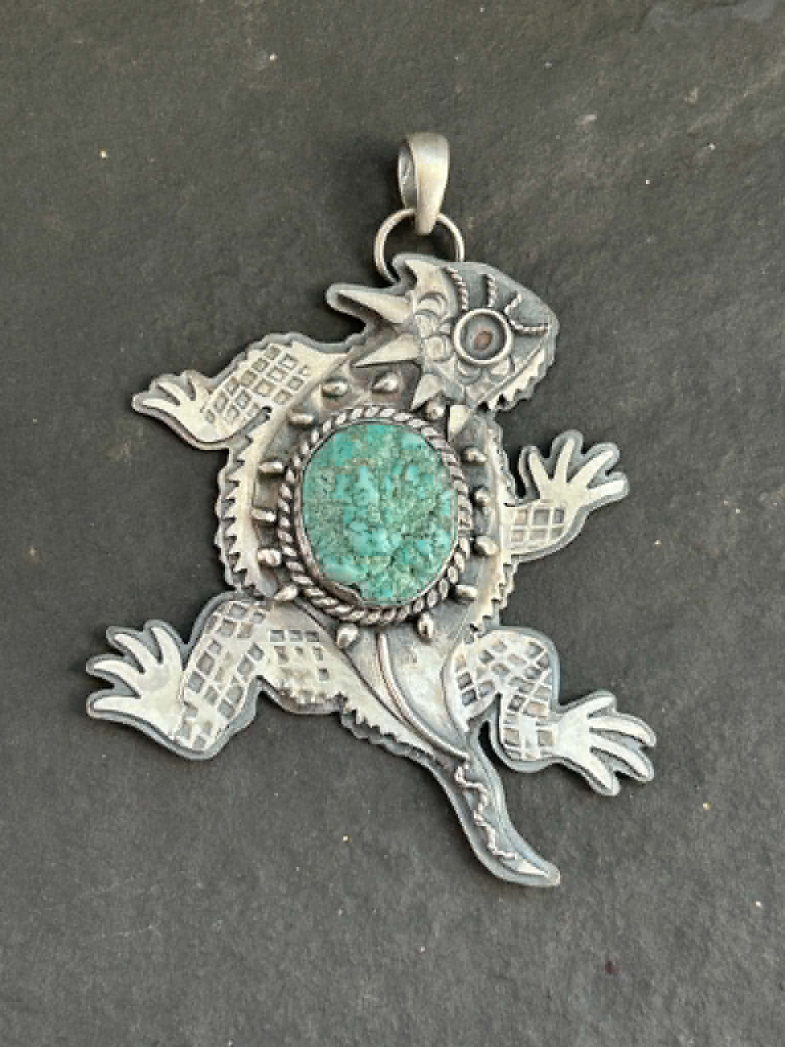 Mr. Prickles Horny Toad Pendant w/#1 Hallmark