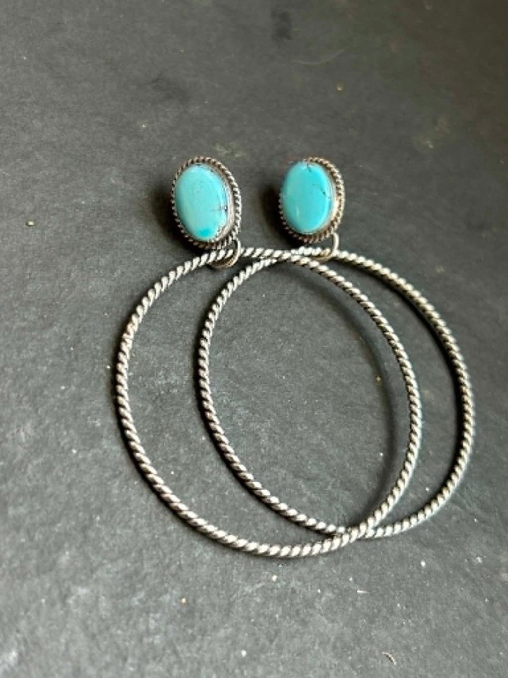 Golden Hill Post Back Hoop Earrings